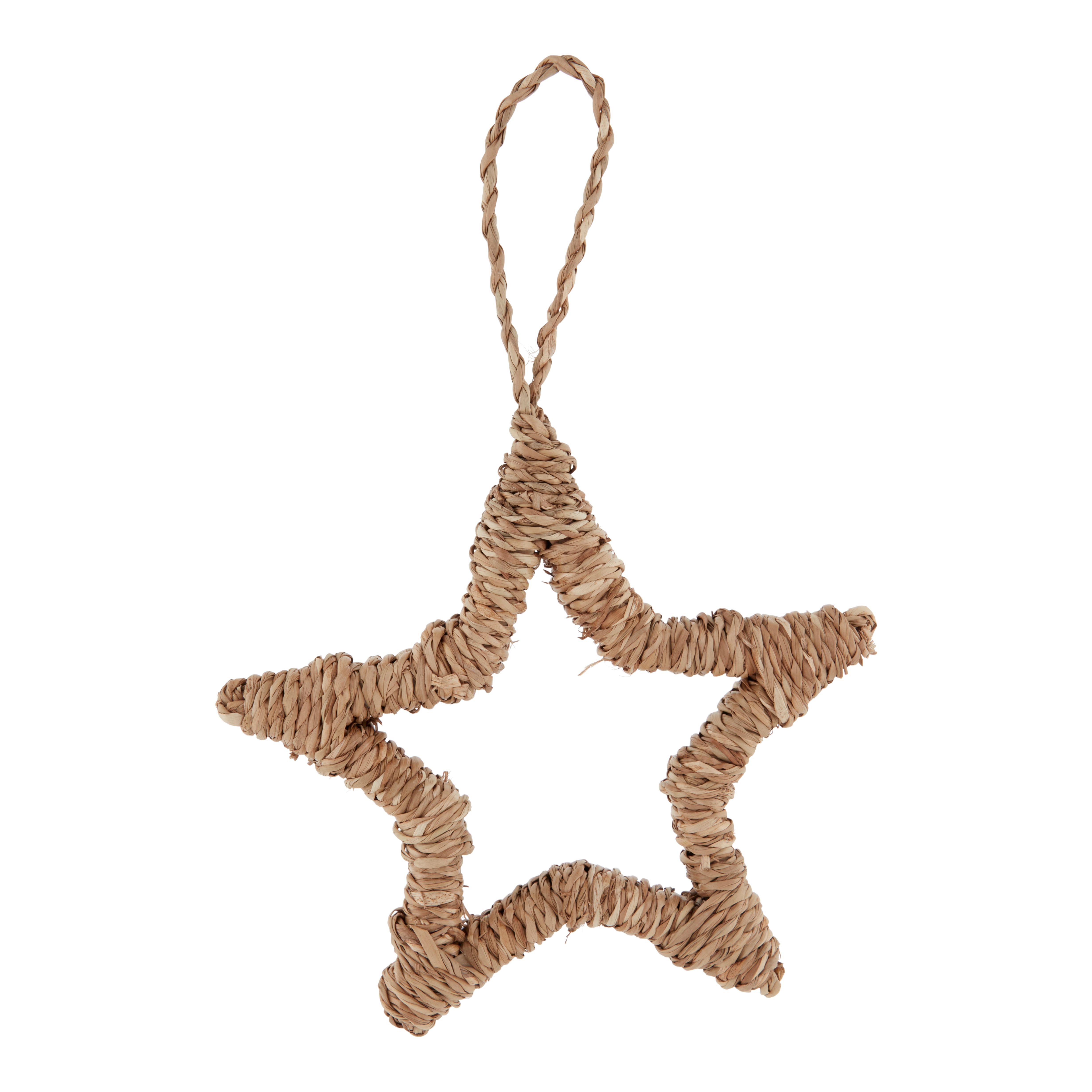 Natural Star Straw Hanging decoration