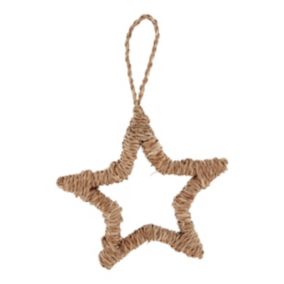 Natural Star Straw Hanging decoration