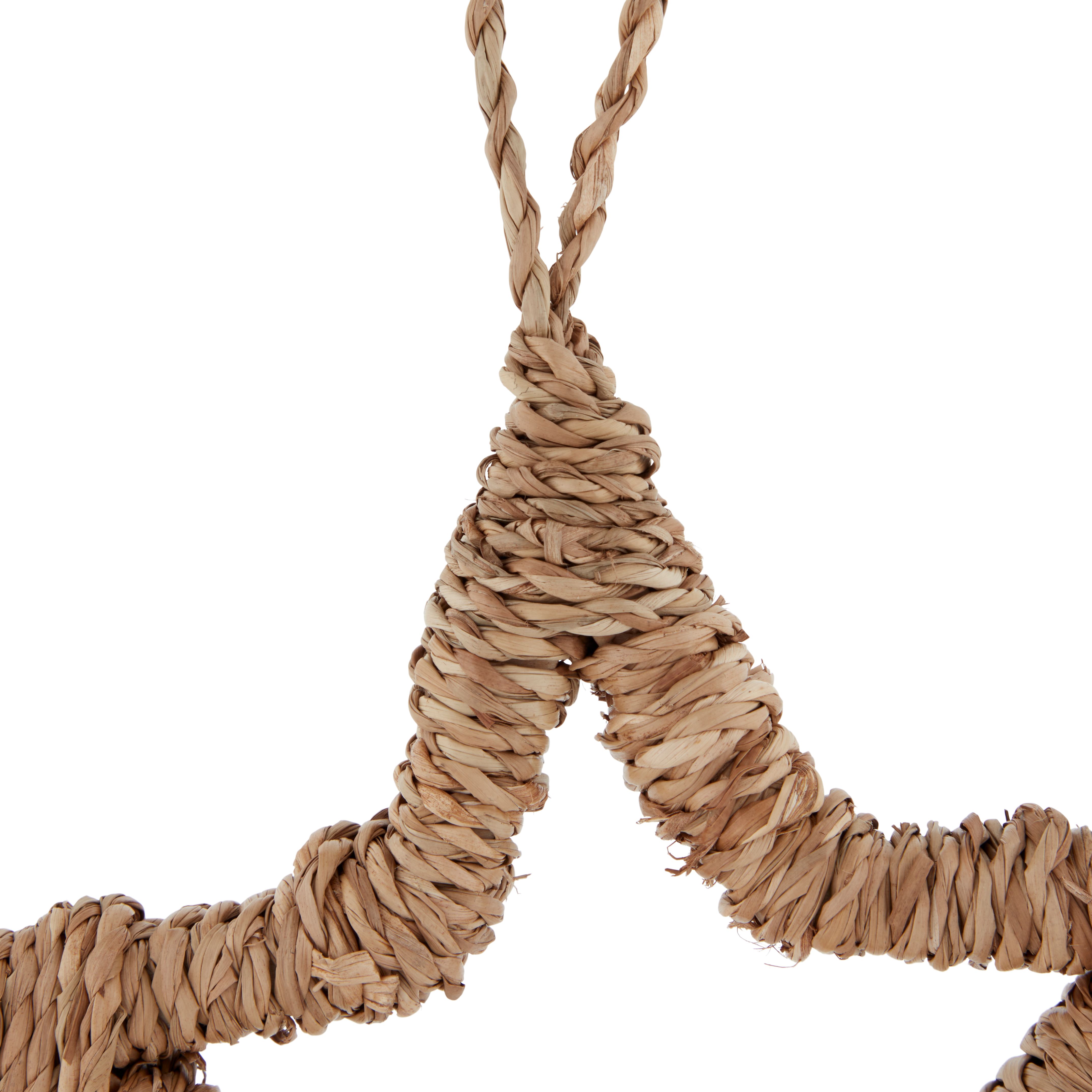 Natural Star Straw Hanging decoration