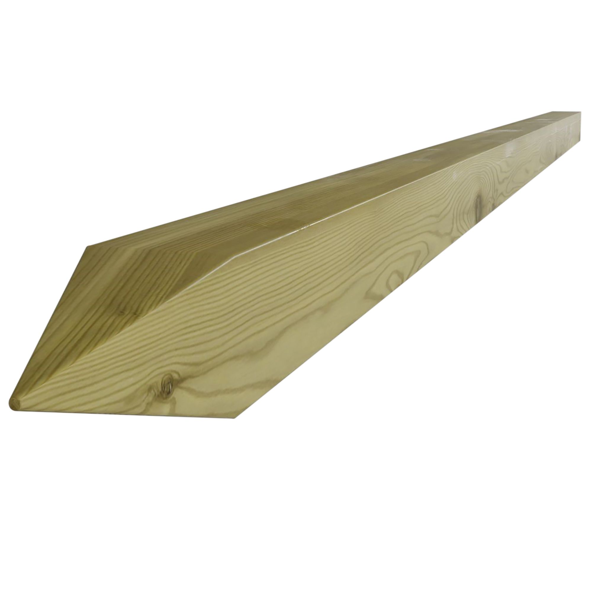 Natural Unslotted Square Timber Fence post (H)1.8m (W)75mm