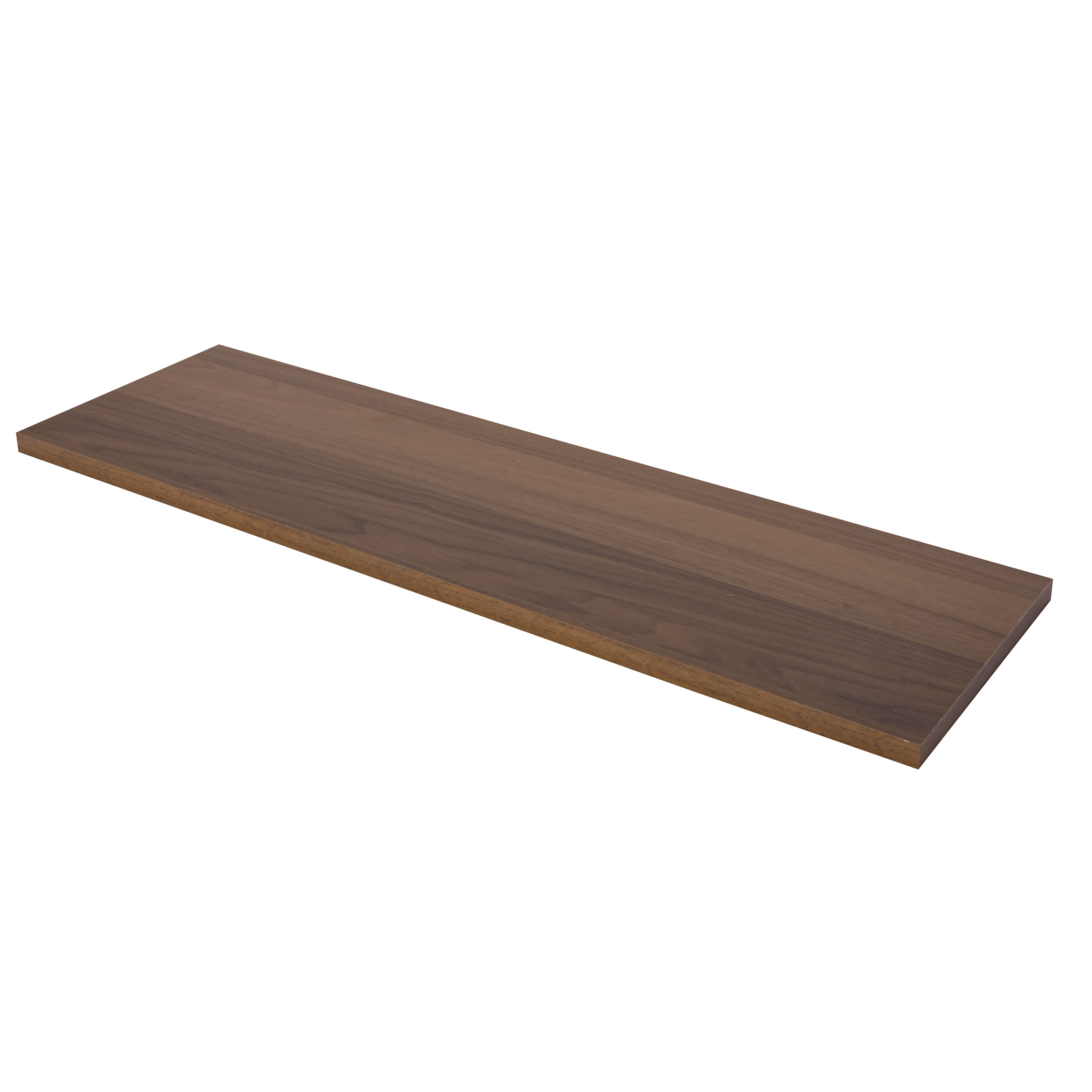 Natural Walnut effect Shelf board (L)605mm (D)240mm | DIY at B&Q