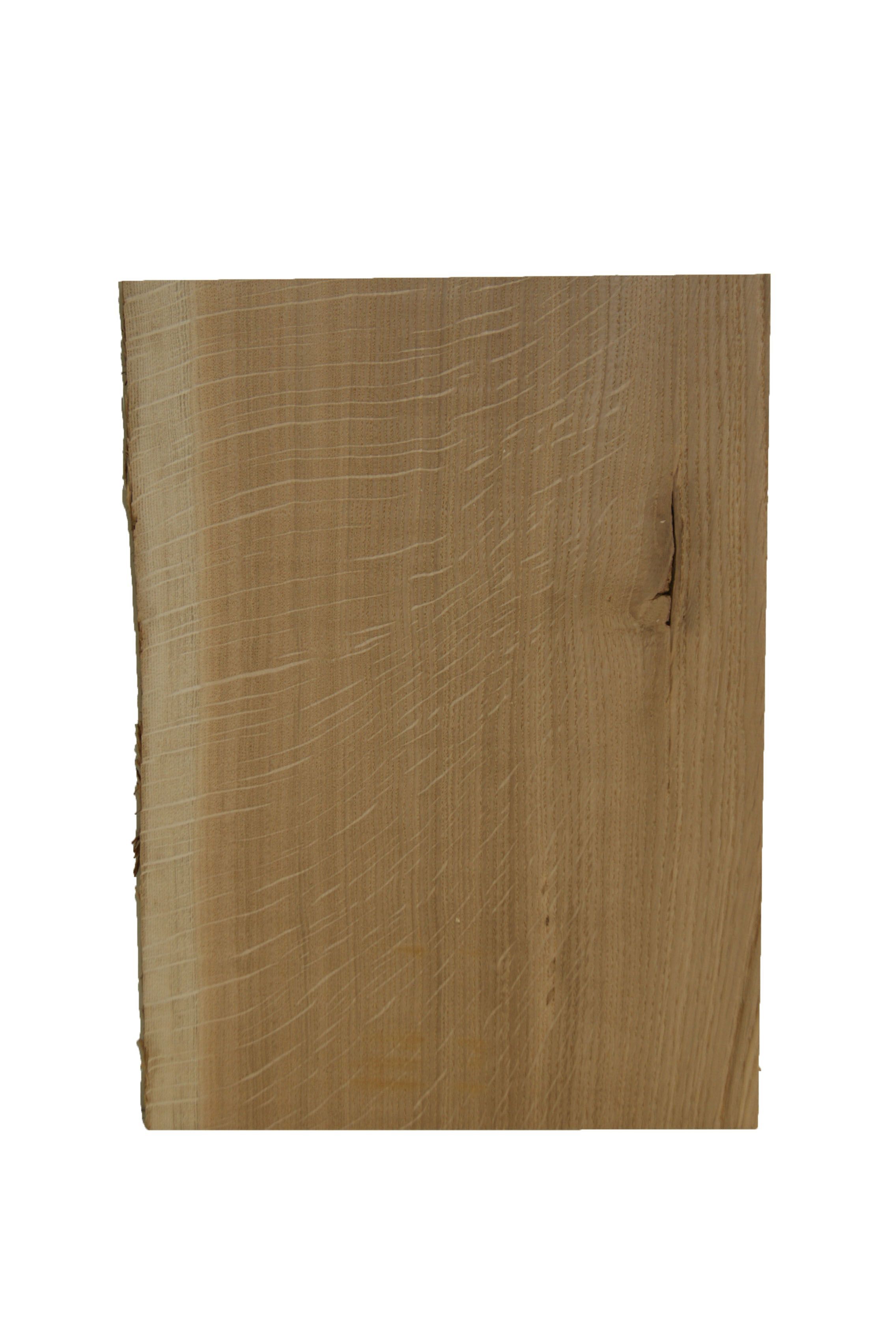 Natural Waney edge Oak Furniture board, (L)0.4m (W)250mm-300mm (T)25mm