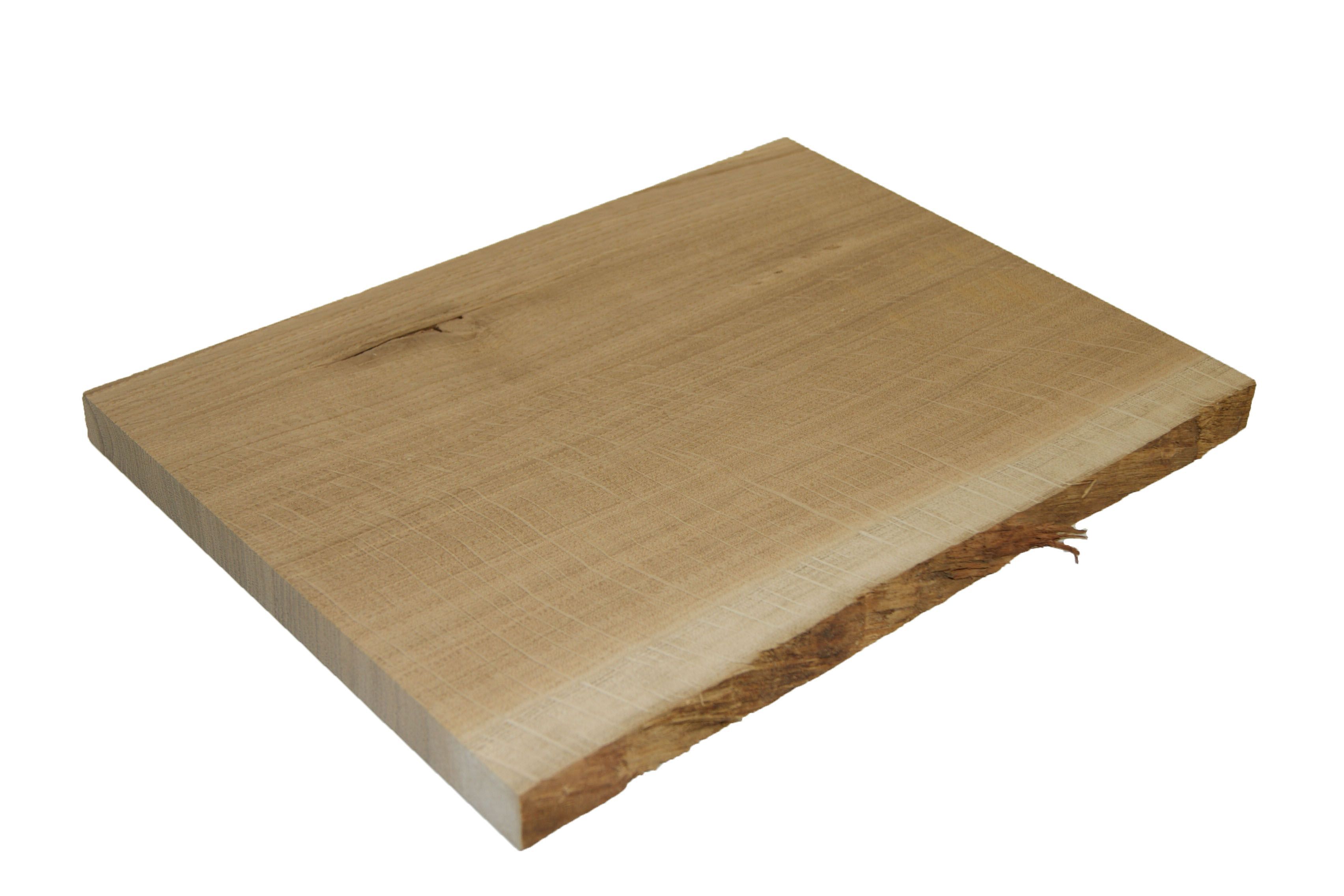 Natural Waney edge Oak Furniture board, (L)0.4m (W)300mm (W)250mm-300mm (T)25mm