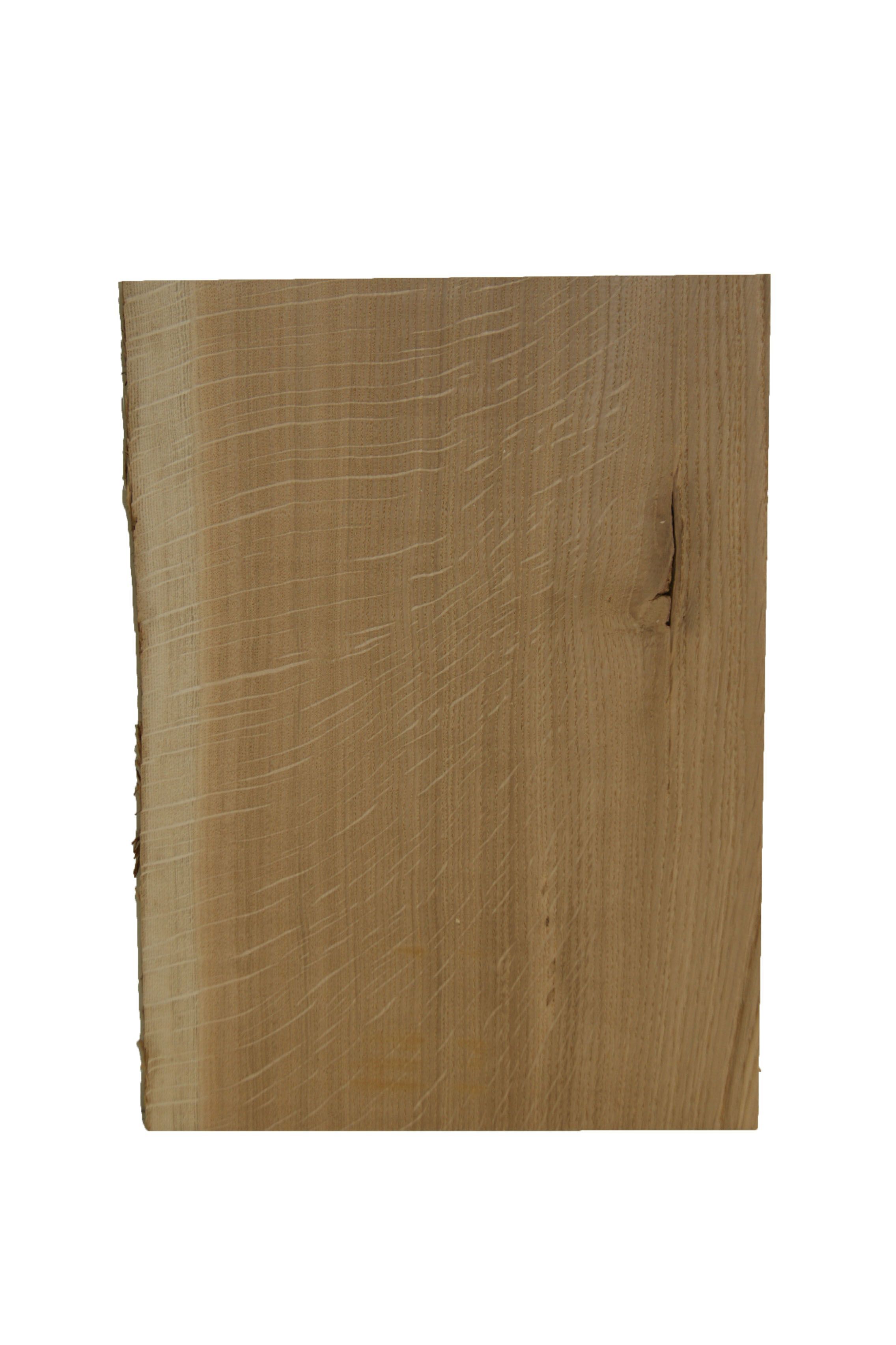 Natural Waney edge Oak Furniture board, (L)0.4m (W)300mm (W)250mm-300mm (T)25mm