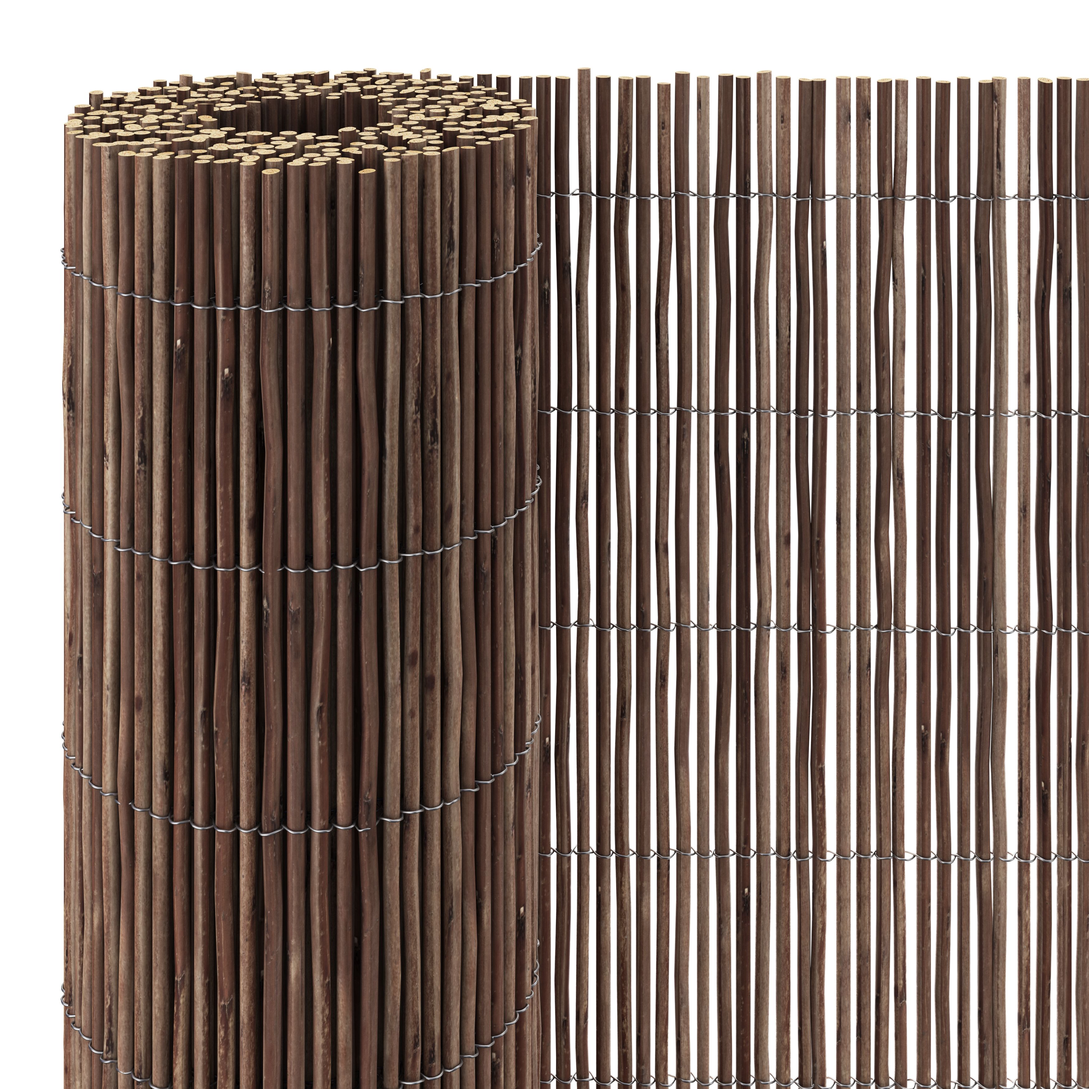 Natural Wicker Garden screen (H)1.5m (W)3m