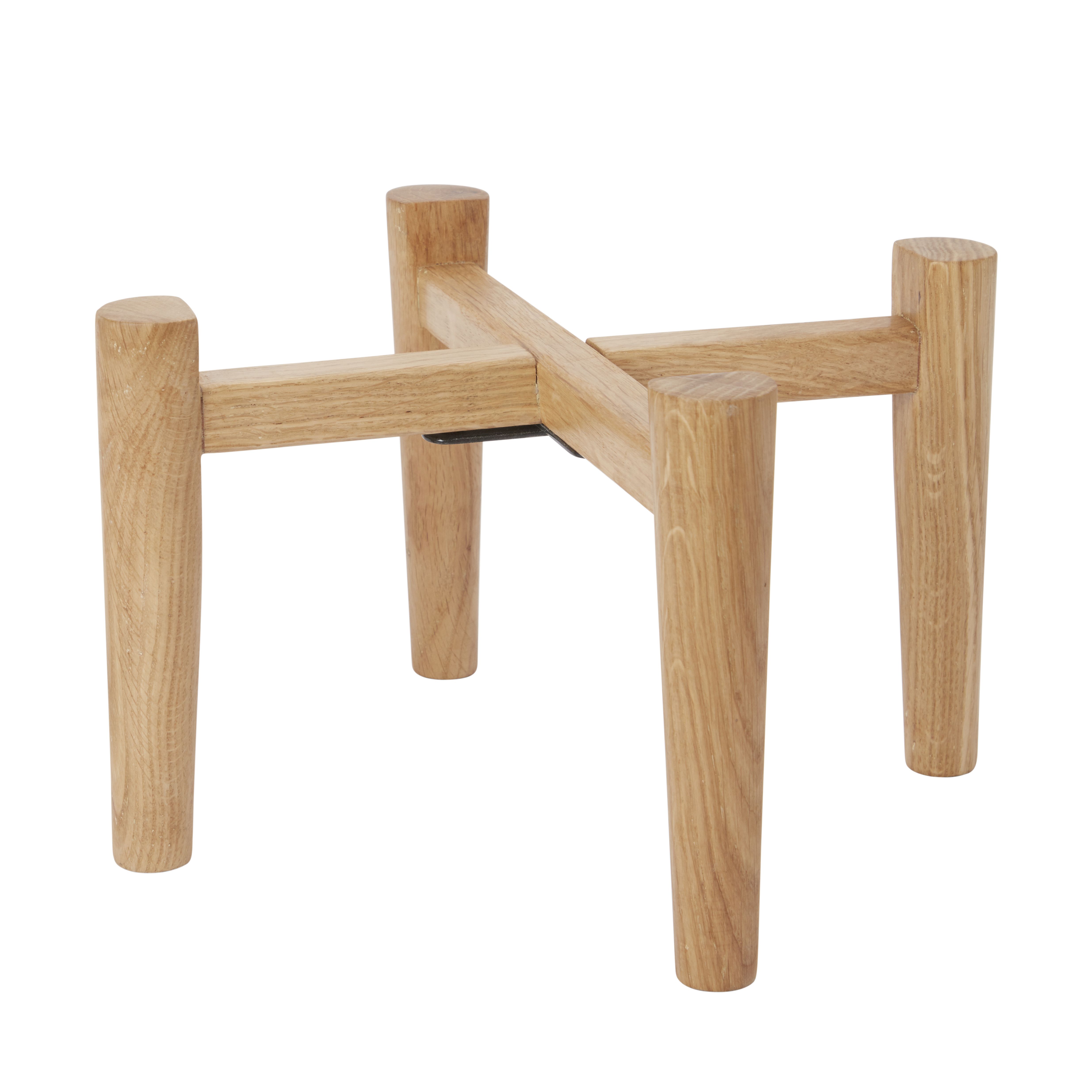 Natural Wood Plant pot (Dia)27.2cm