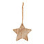 Natural Wood Wooden star Decoration