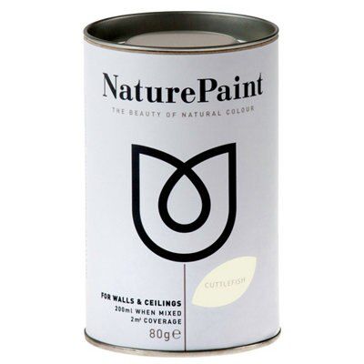 NaturePaint Cuttlefish Flat matt Emulsion paint, 200ml Tester pot | DIY ...