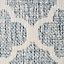 Navy Geometric tile Cushion (L)43cm x (W)43cm