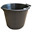 NDC Polipak Black Plastic Bucket
