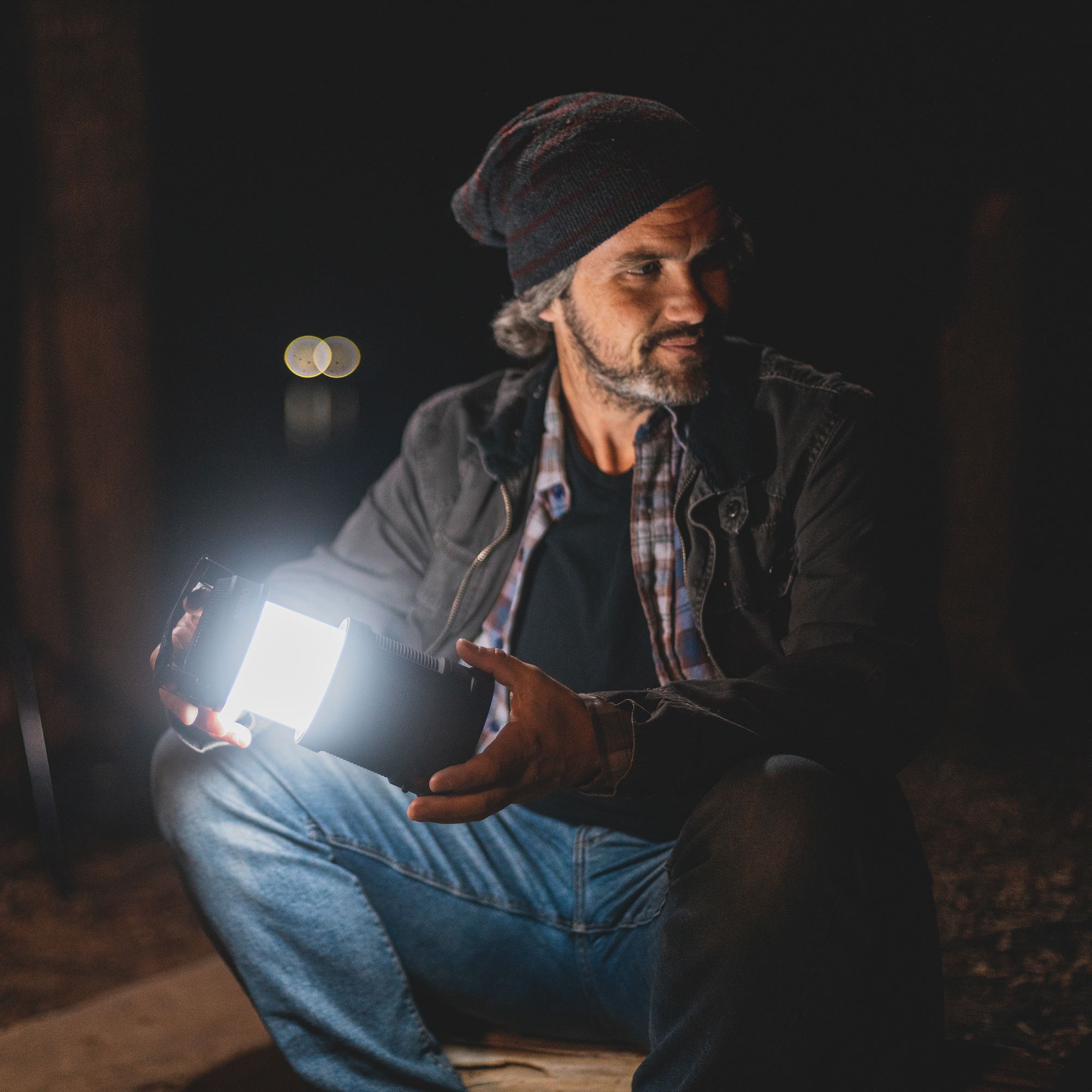 Nebo Big Poppy Black Battery-powered LED 300lm Lantern