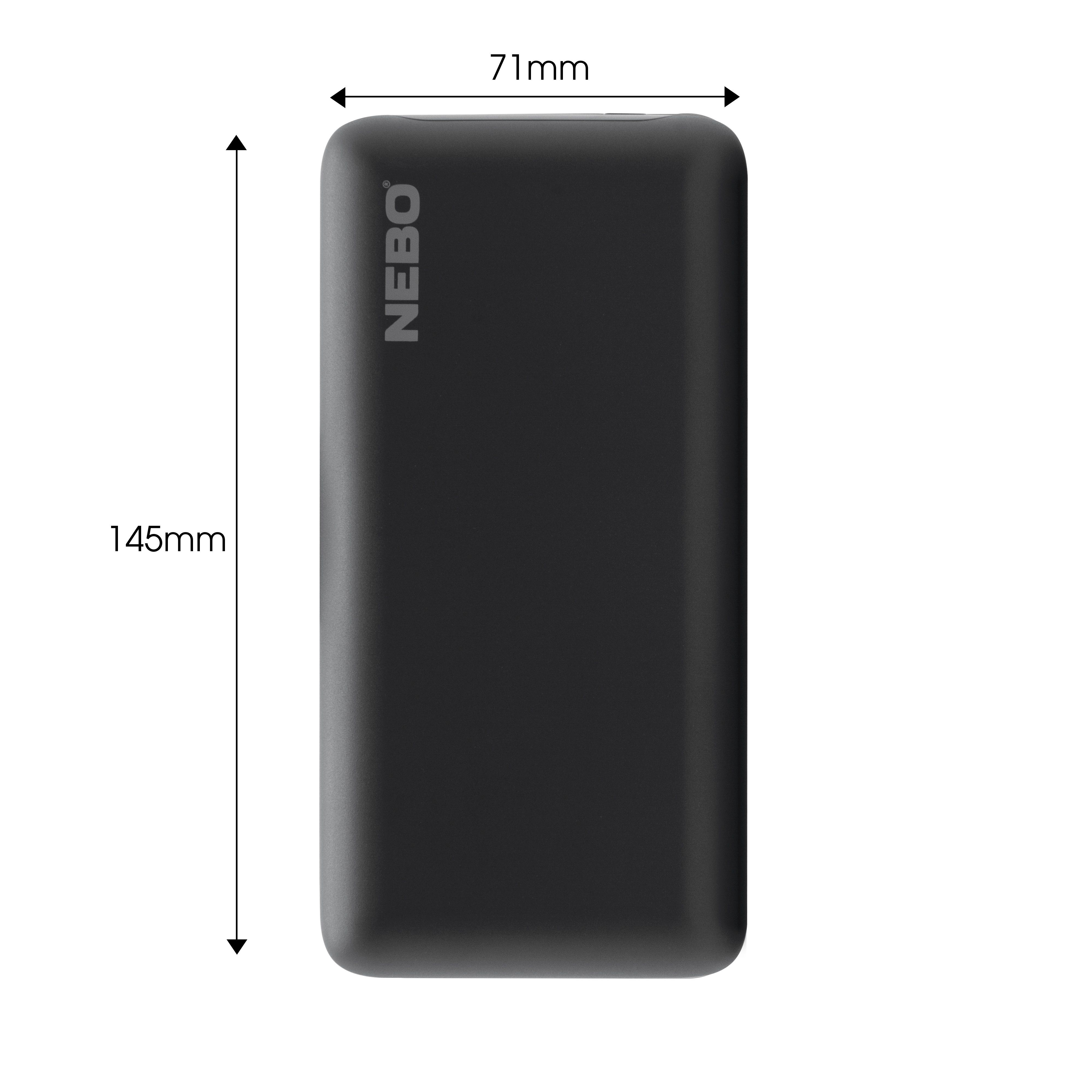 NEBO Powerbank 20000 MAh - Caricatore Portatile Con Ricarica Rapida USB-C - Batteria Esterna Per Smartphone E Tablet - 2
