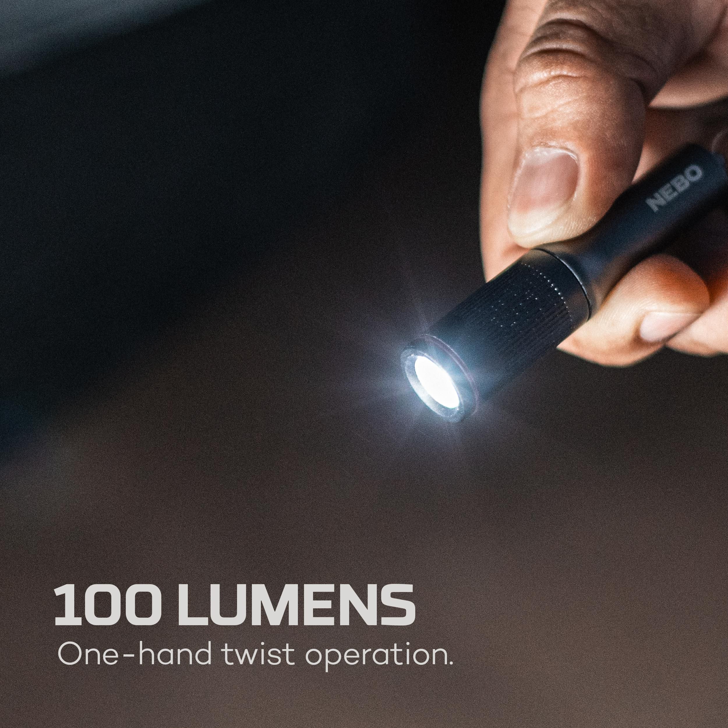 Nebo Columbo Storm grey 100lm LED Battery-powered Key chain light