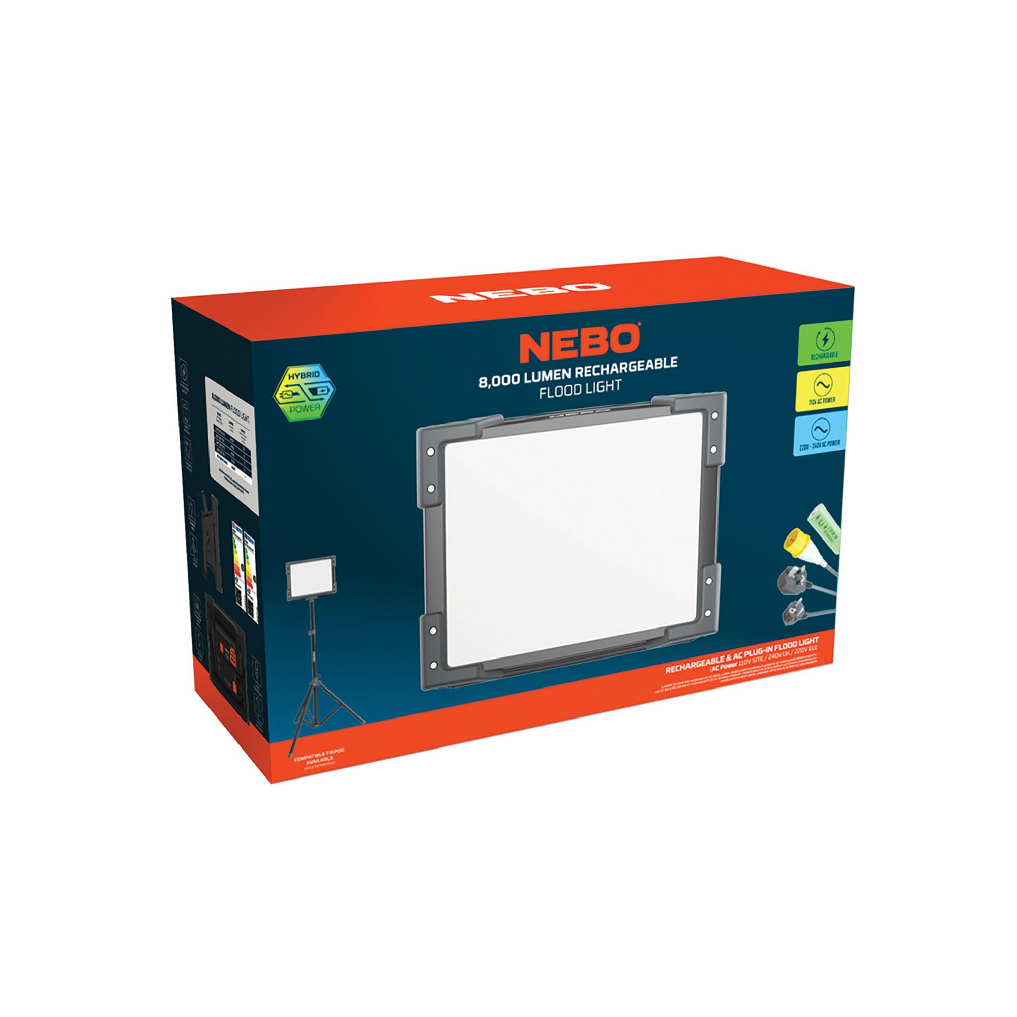 Nebo Dome 11.1V Cordless Integrated LED Rechargeable Work light, 8000lm