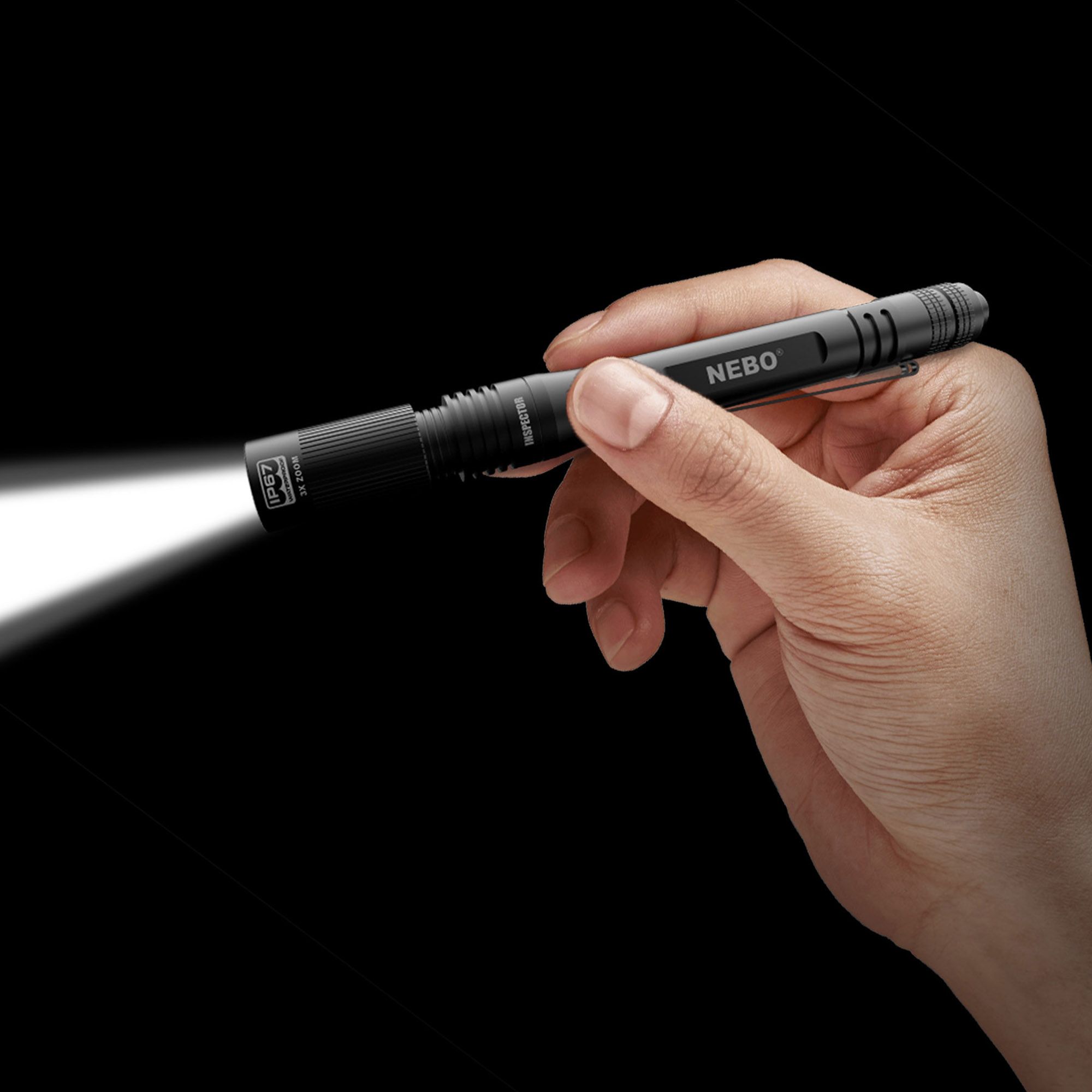 Nebo Inspector Black 180lm LED Battery-powered Torch