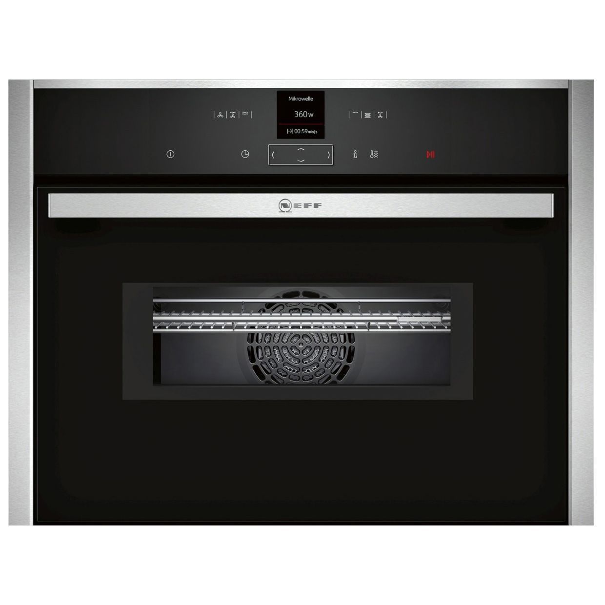 NEFF C17MR02N0B Built-in Compact Oven with microwave - Stainless steel