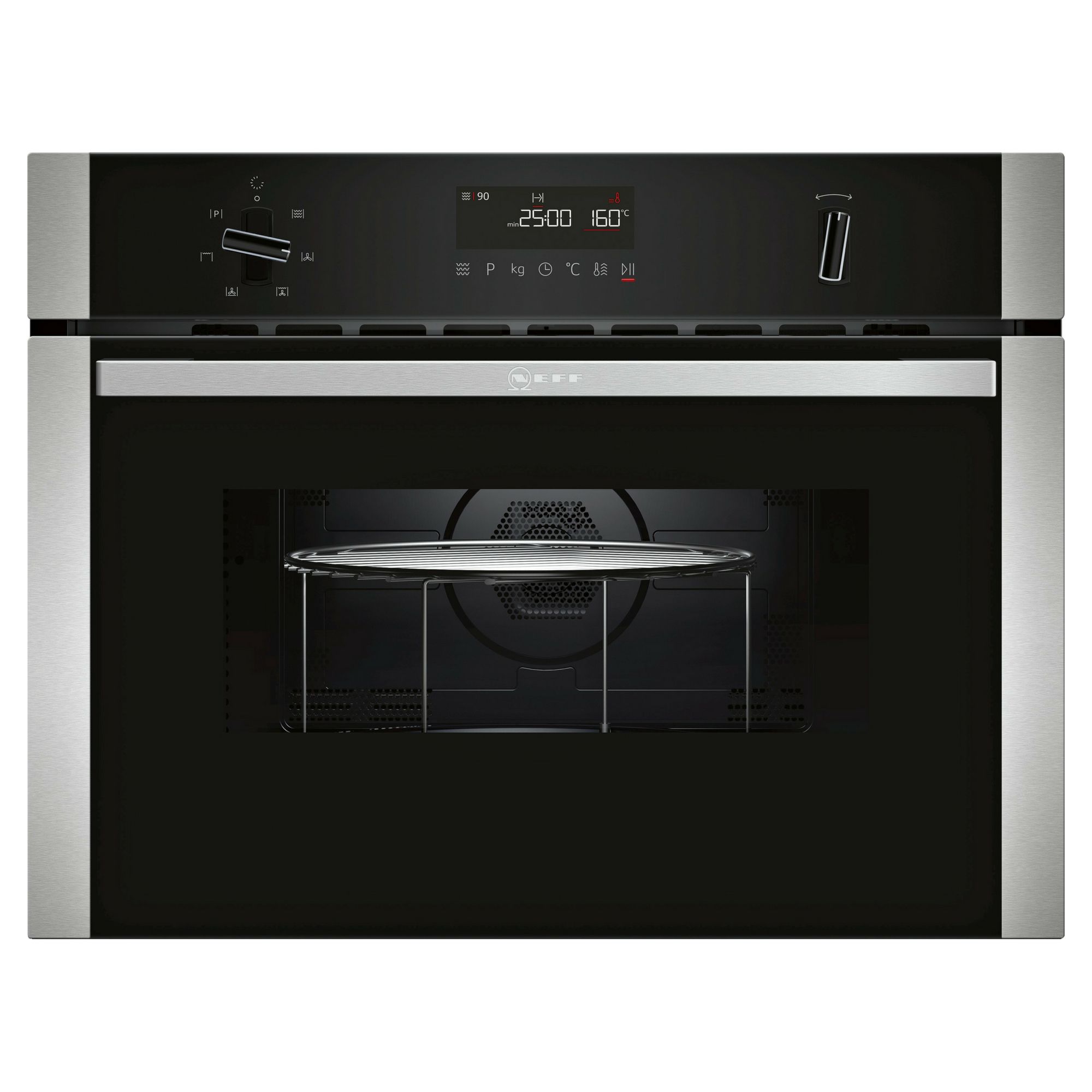 Neff C1AMG83N0B 900W Builtin Black & silver Combination microwave