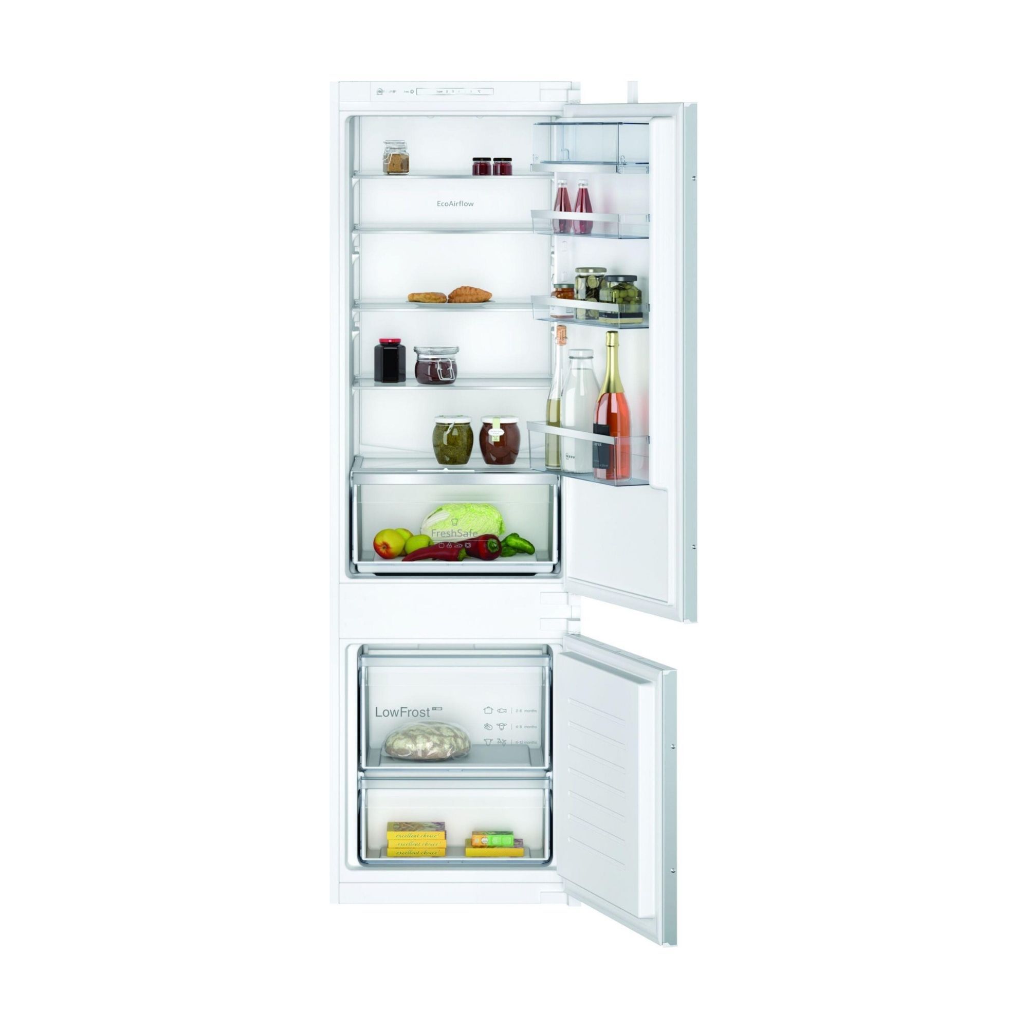 Neff KI5872SE0G 7030 Classic Integrated Frost free Fridge freezer