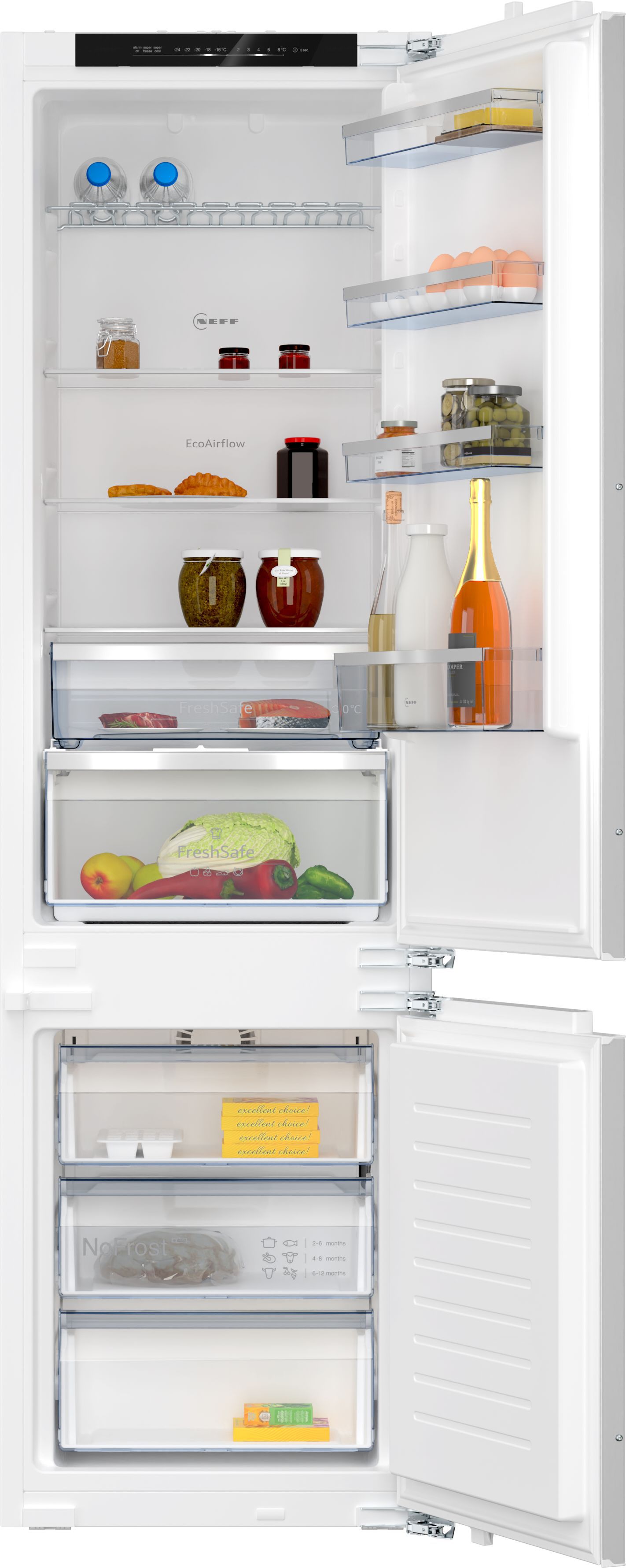 NEFF KI7962FD0 70:30 Built-in Frost free Fridge freezer - White