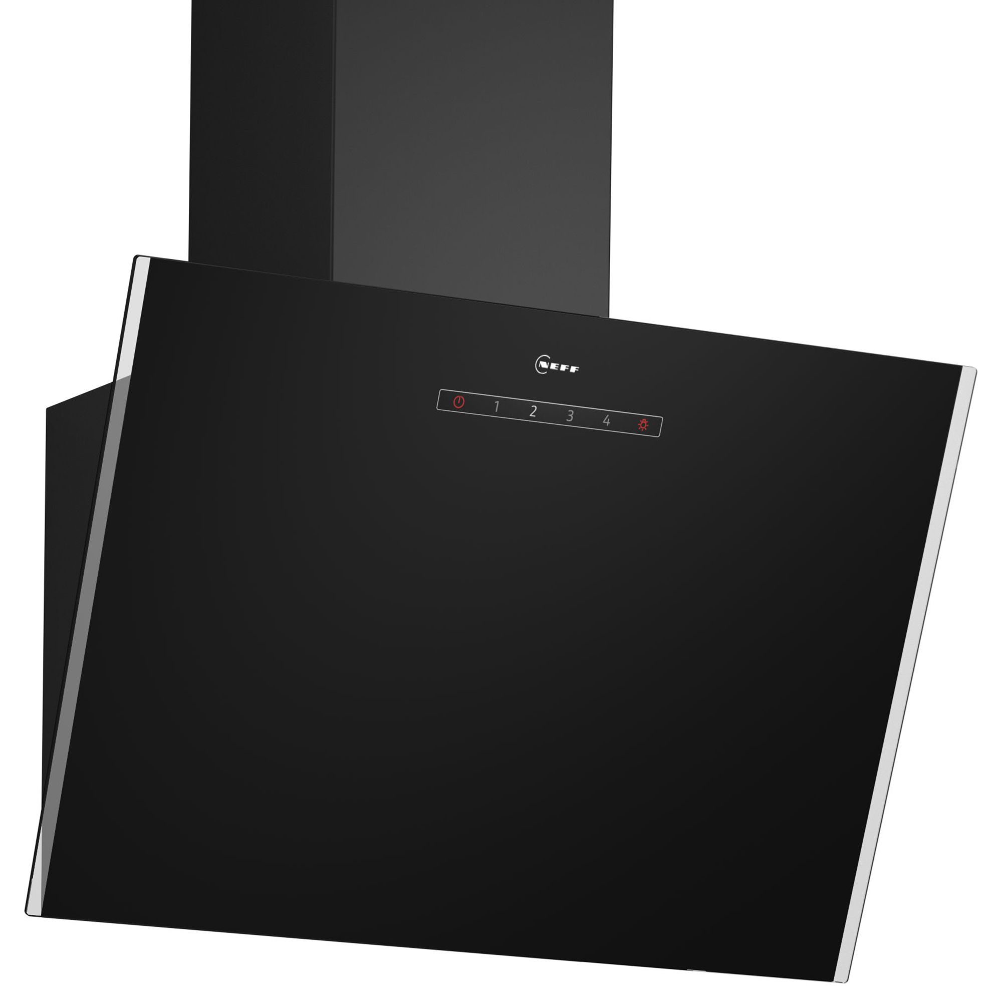 NEFF N30 D63IDK1S0B Glass Angled Cooker hood (W)59cm - Black