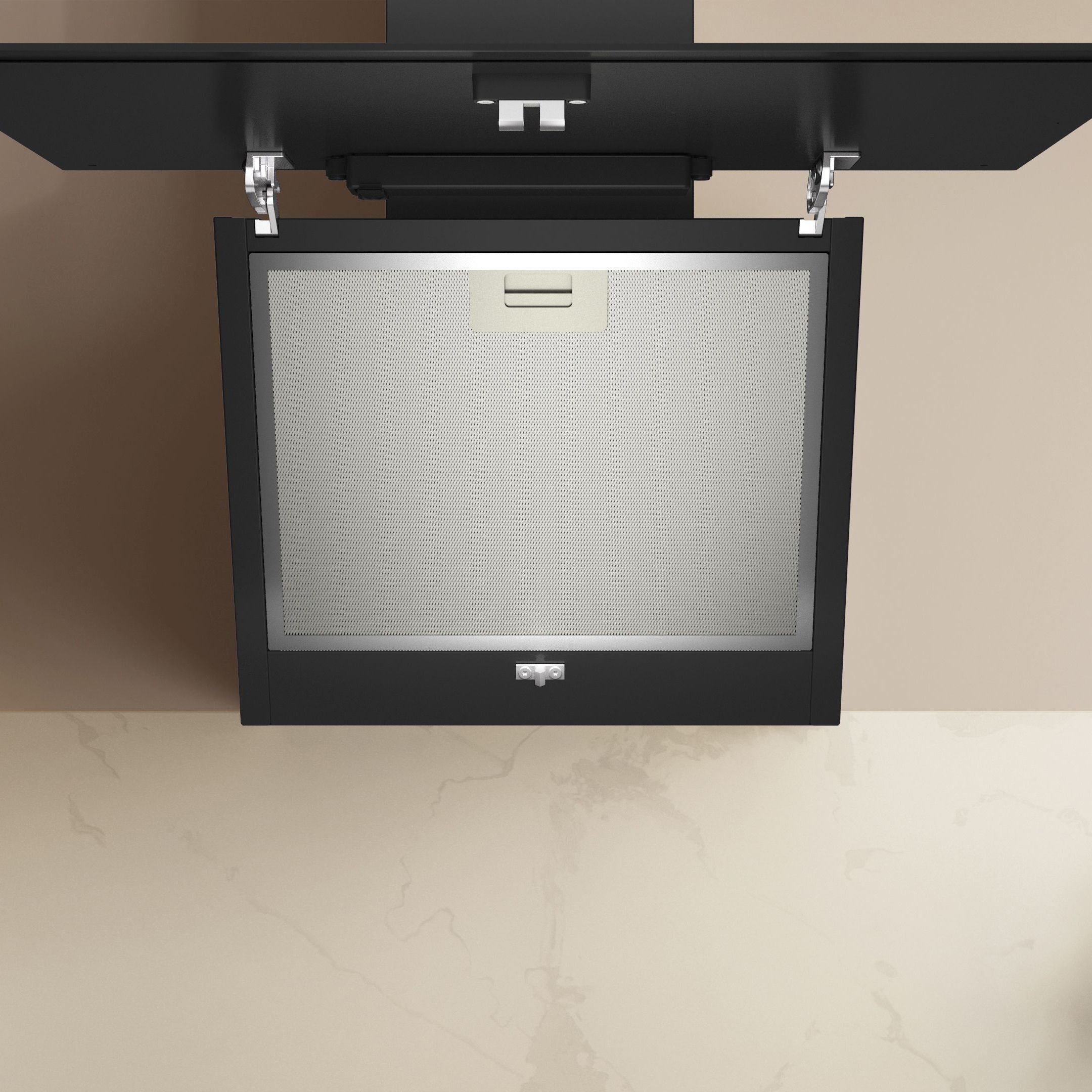 NEFF N30 D63IDK1S0B Glass Angled Cooker hood (W)59cm - Black