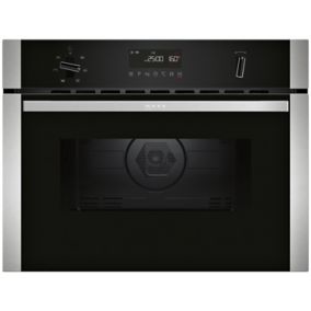 Neff N50 3350W Built-in Black Compact Oven with microwave