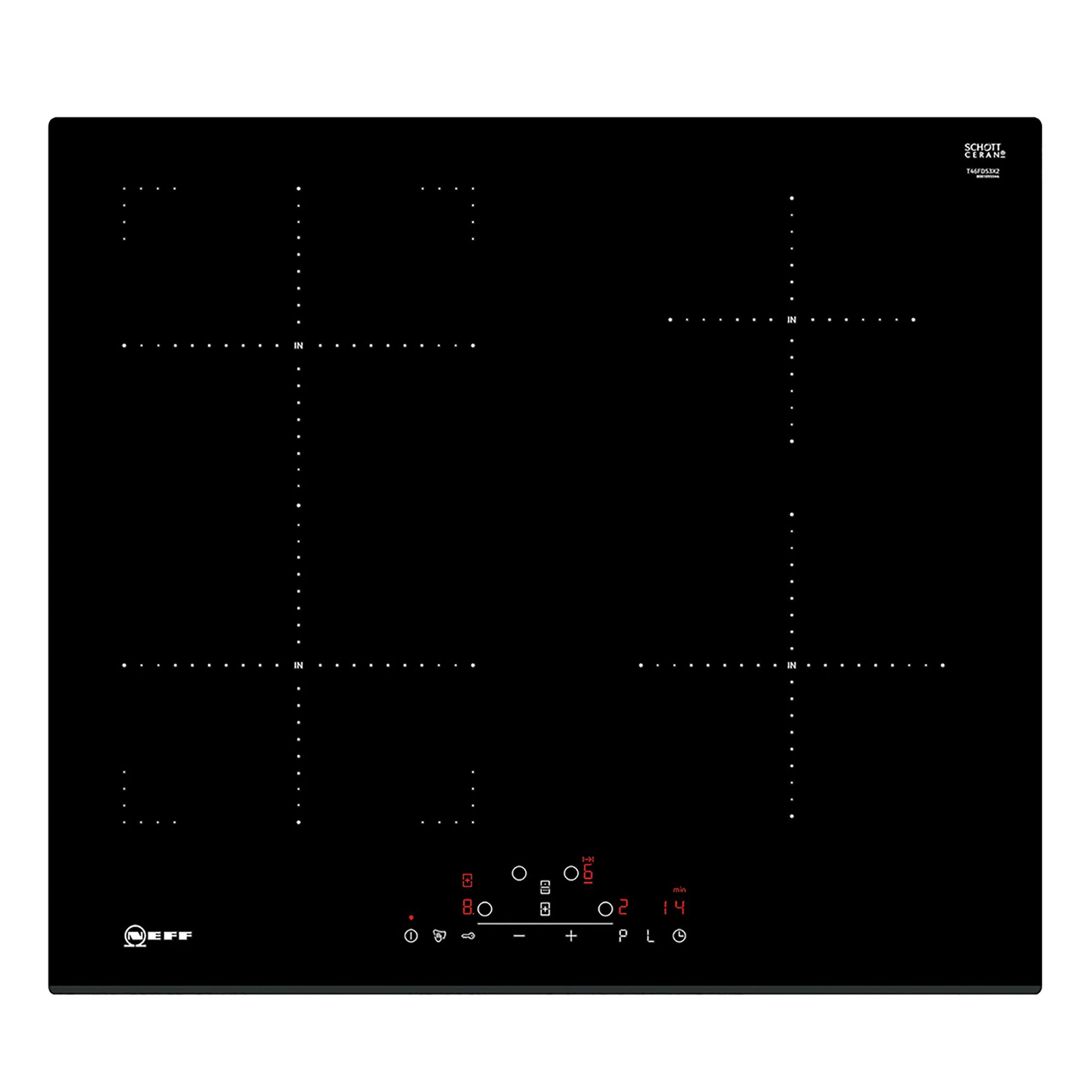 NEFF N70 T46FD53X2 59.2cm Induction Hob Black DIY at B&Q