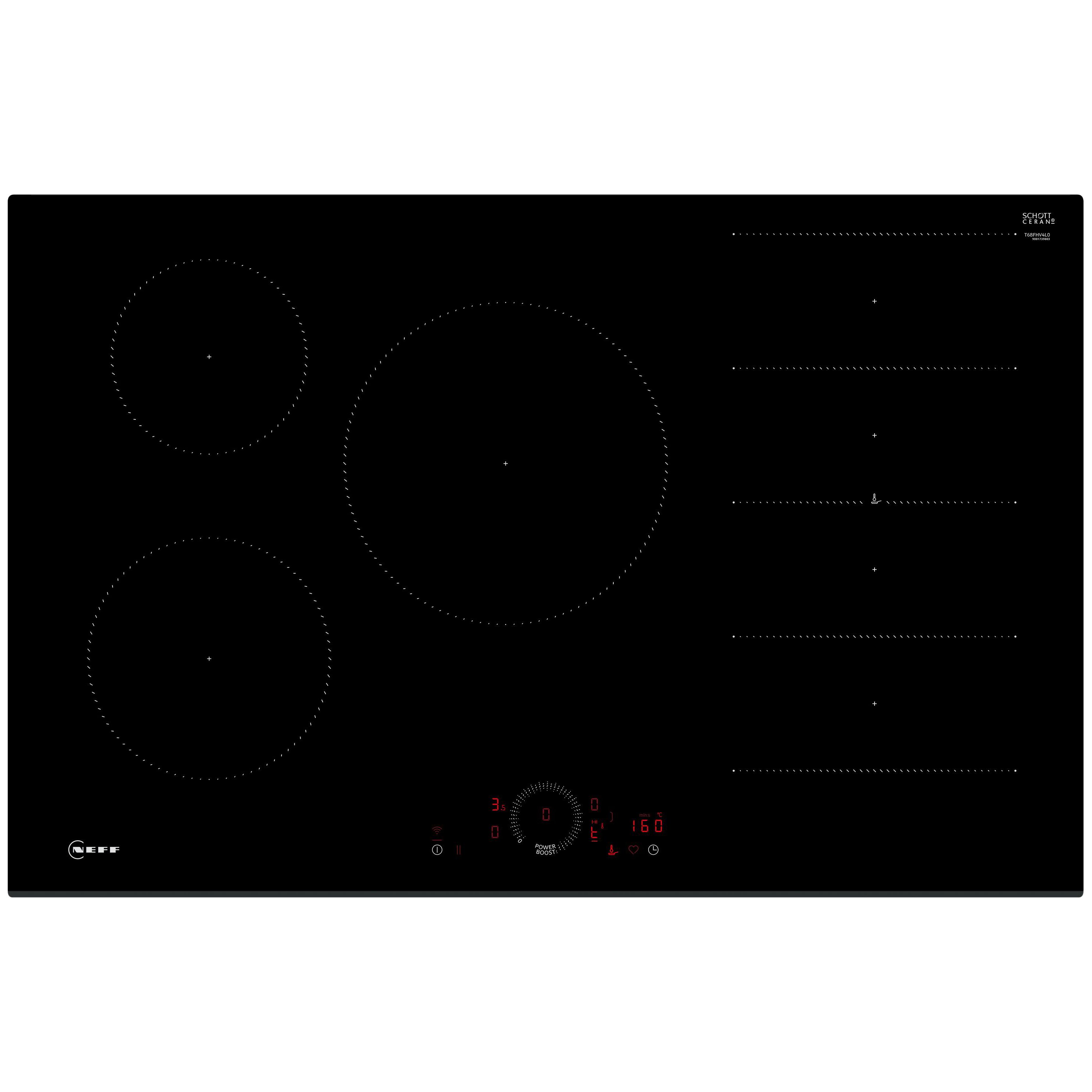 NEFF N70 T69FUV4L0 80.2cm Induction Ceramic hob Black