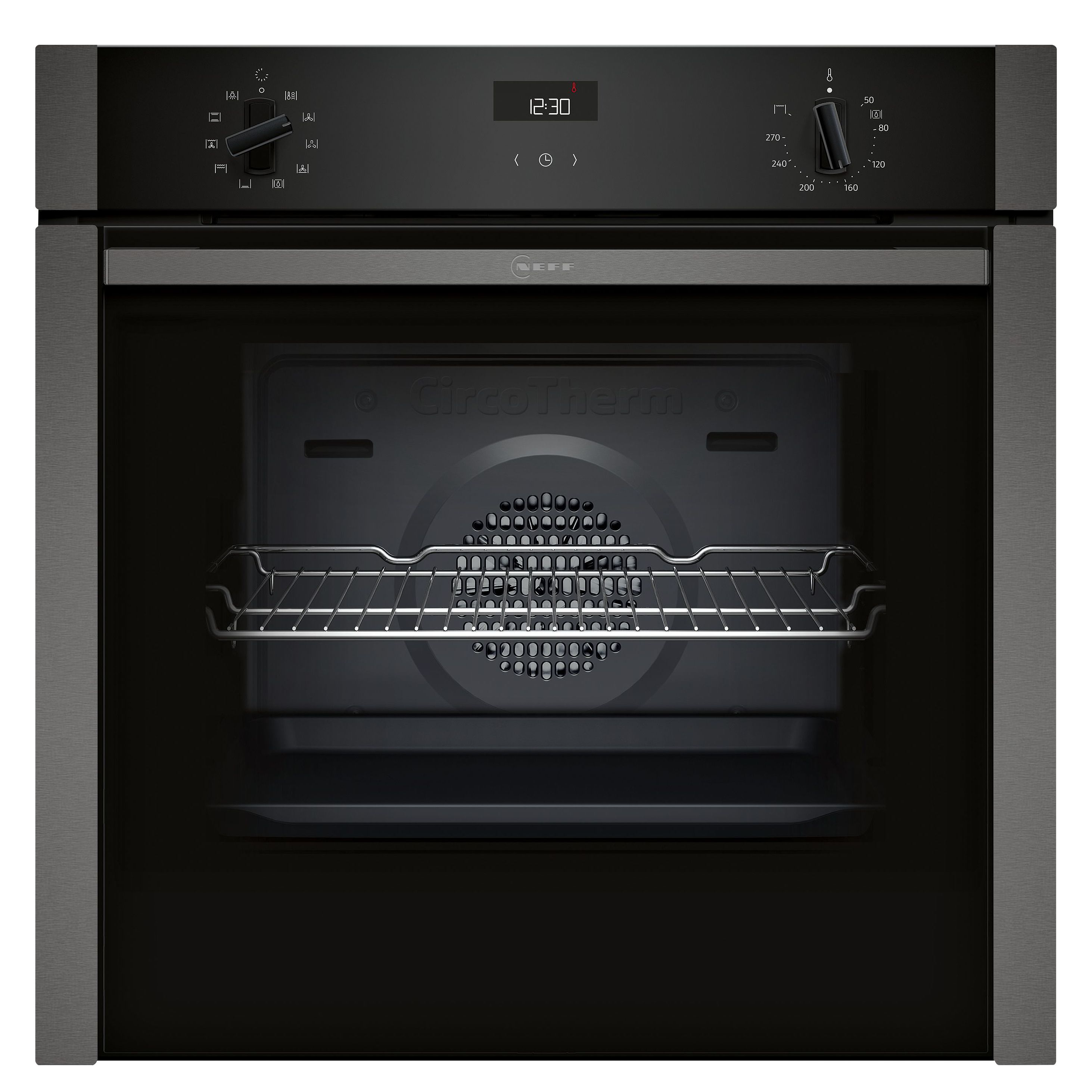 NEFF Slide&Hide B3ACE4AG3B Built-in Single electric multifunction Oven - Black