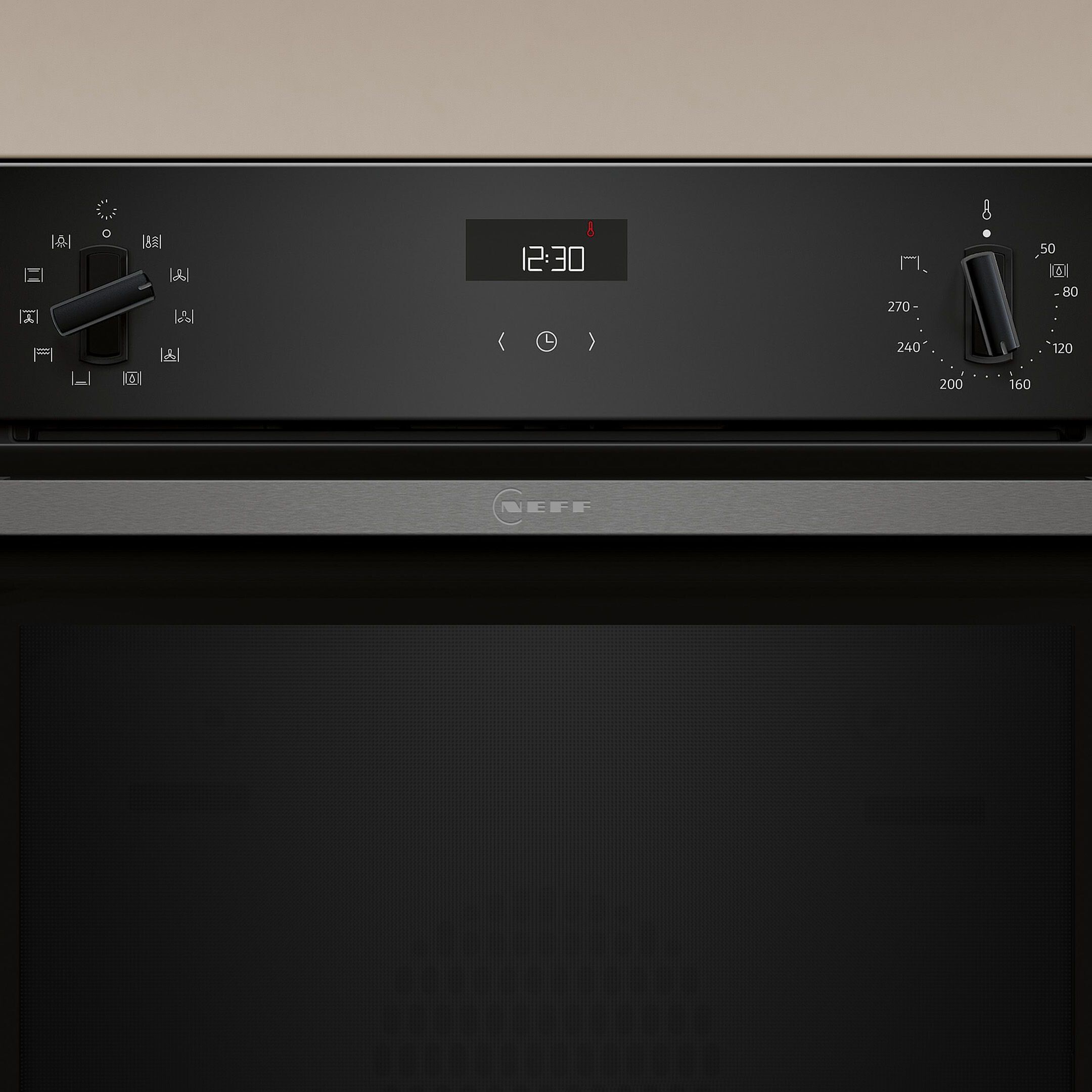 NEFF Slide&Hide B3ACE4AG3B Built-in Single electric multifunction Oven - Black