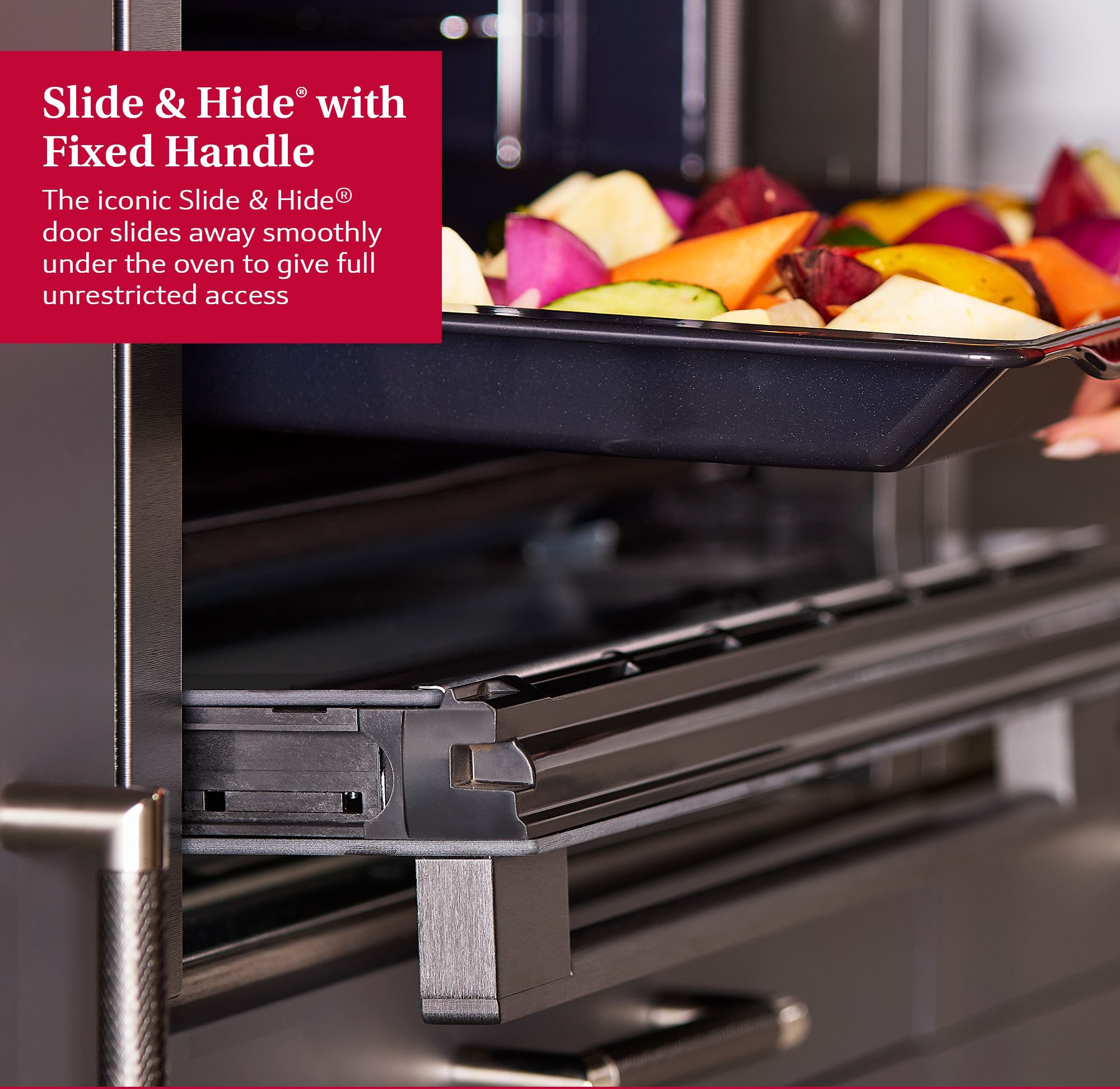 NEFF Slide&Hide B3ACE4AG3B Built-in Single electric multifunction Oven - Black
