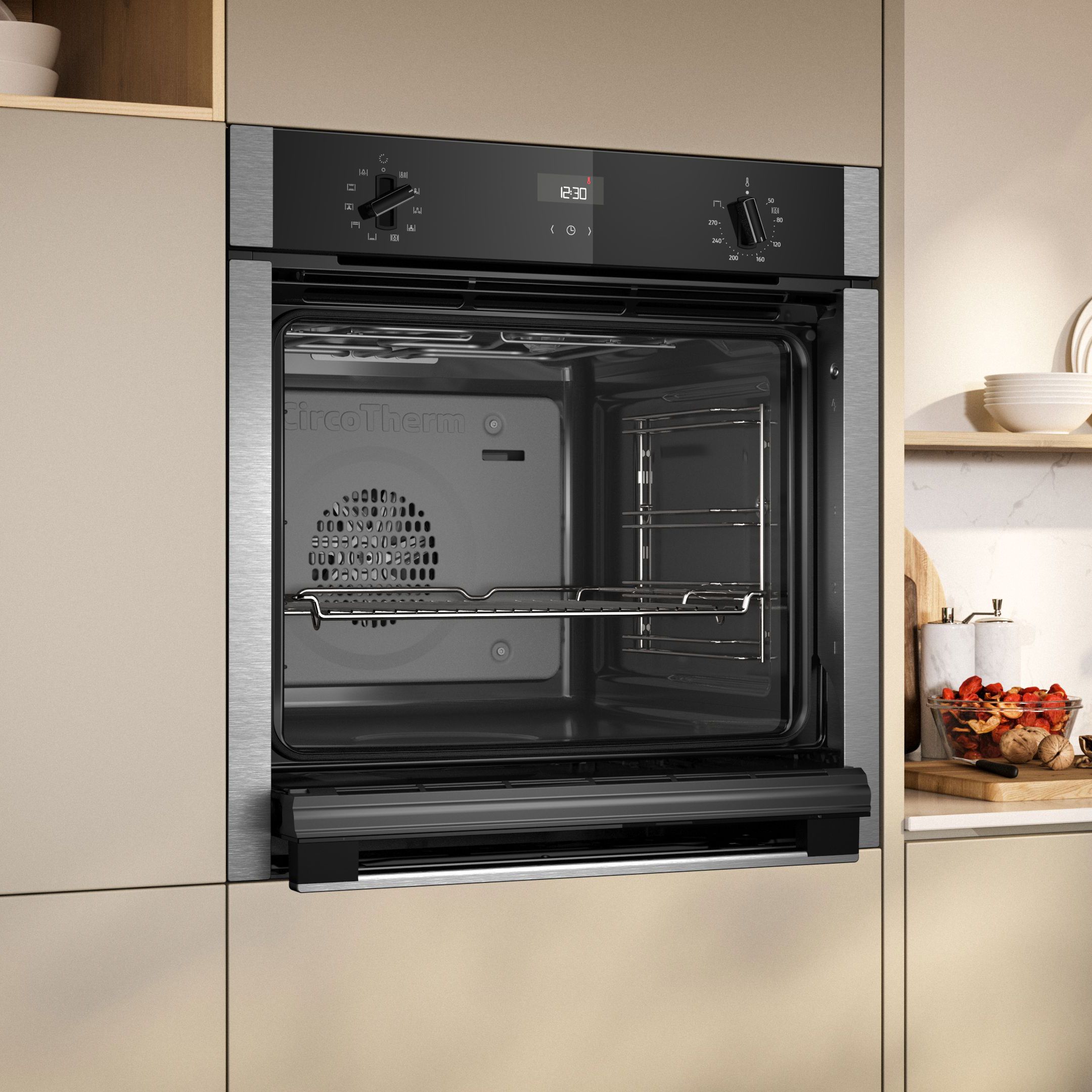 NEFF Slide&Hide B3ACE4AN3B Built-in Single Multi-function Electric Oven - Black