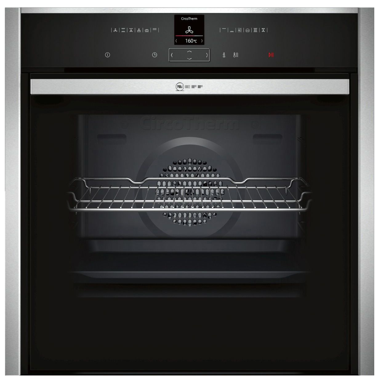 NEFF Slide&Hide B57CR22N0B Built-in Single Electric Oven - Stainless steel
