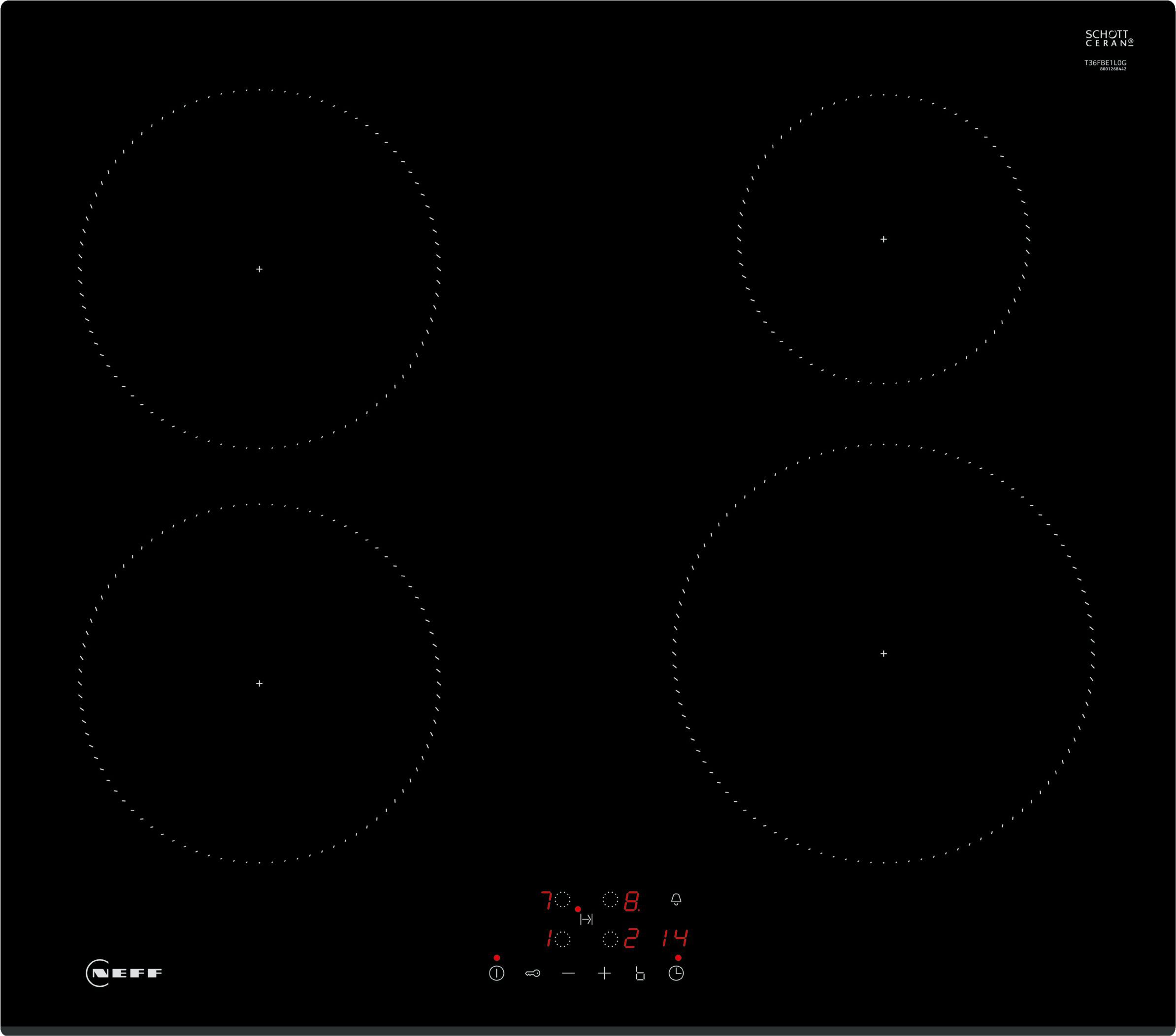 NEFF T36FBE1L0G 59.2cm Induction Hob - Black