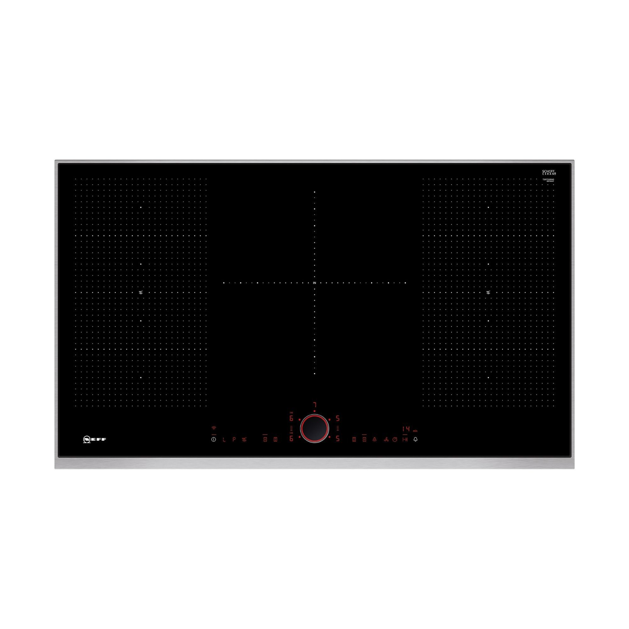 NEFF T59TS5RN0 91.8cm Induction Hob Black DIY at B&Q