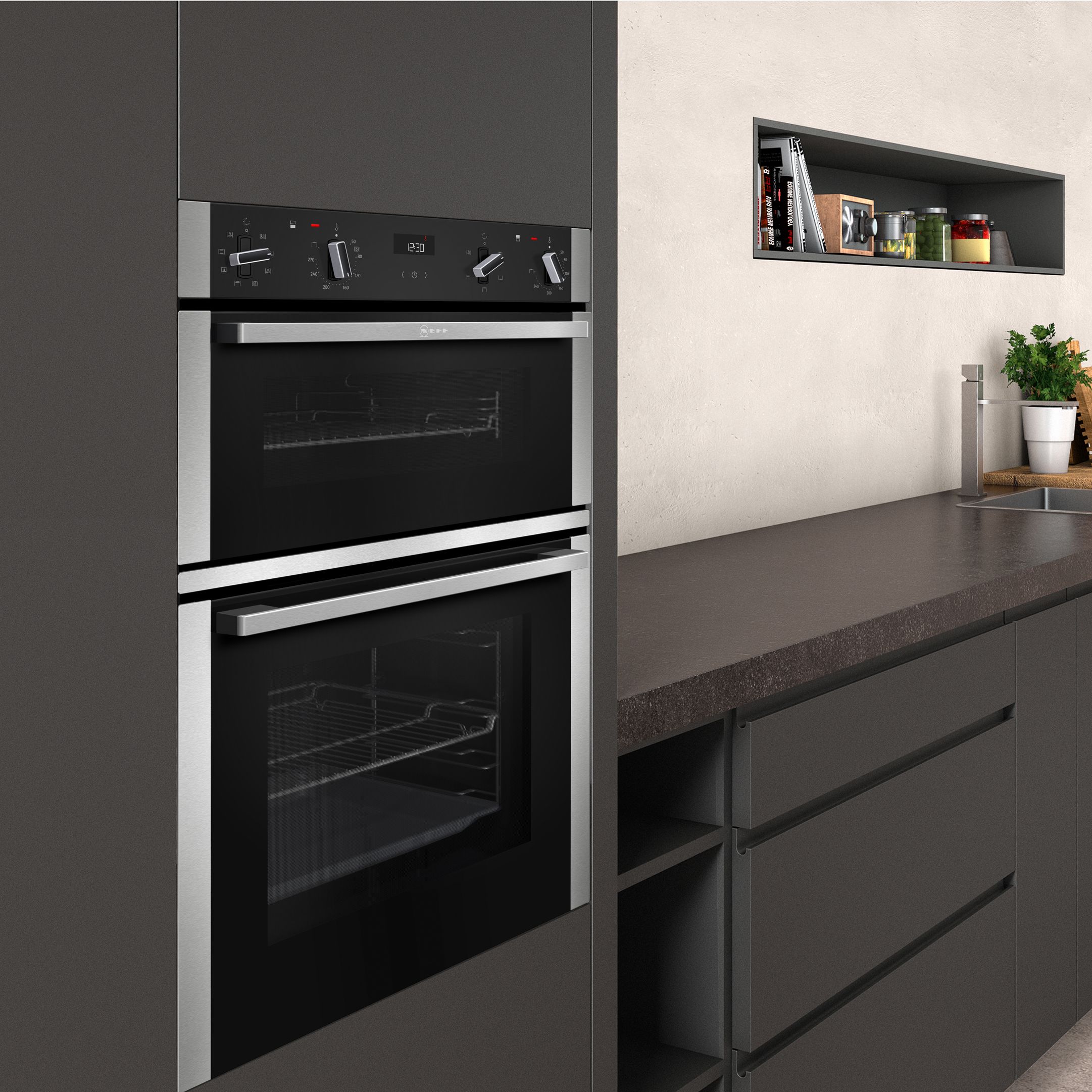 NEFF U1ACE2HN0B Built-in Double oven - Black