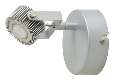 Neikea Silver effect Mains-powered Spotlight