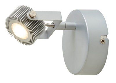 Neikea Silver effect Mains-powered Spotlight