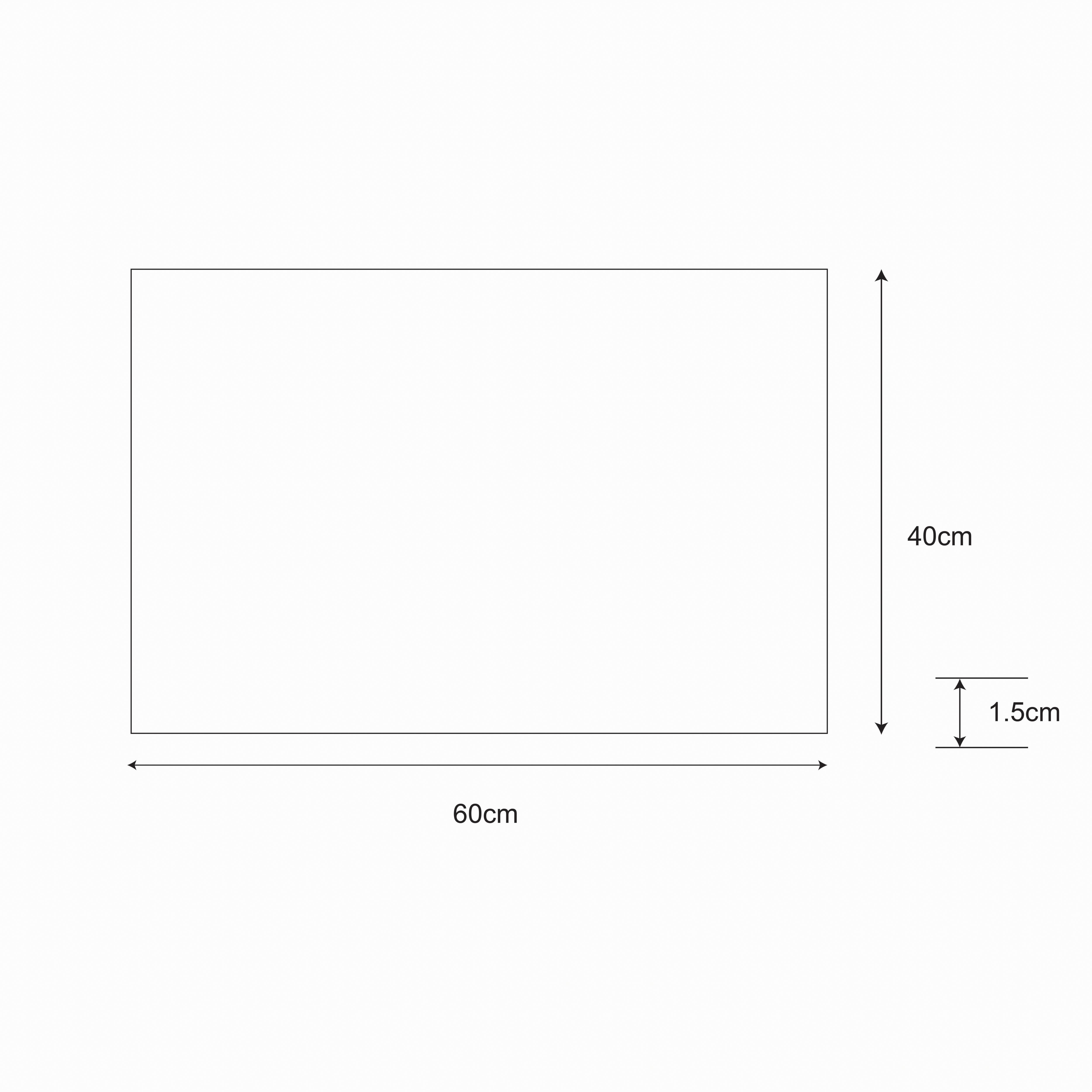 Neutral Boucle Heavy duty Mat, 60cm x 40cm