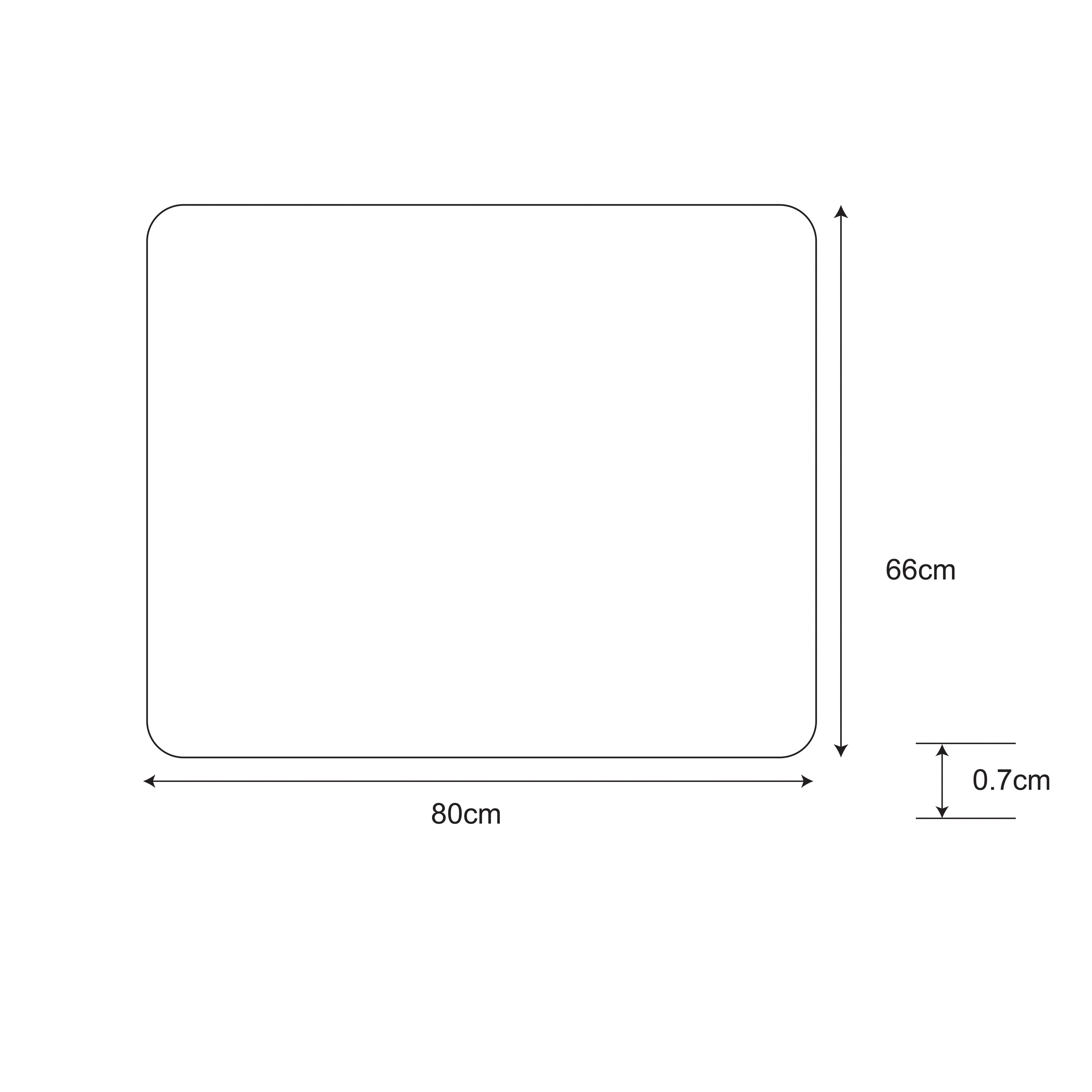 Neutral Stiped Rectangular Door mat, 66cm x 80cm