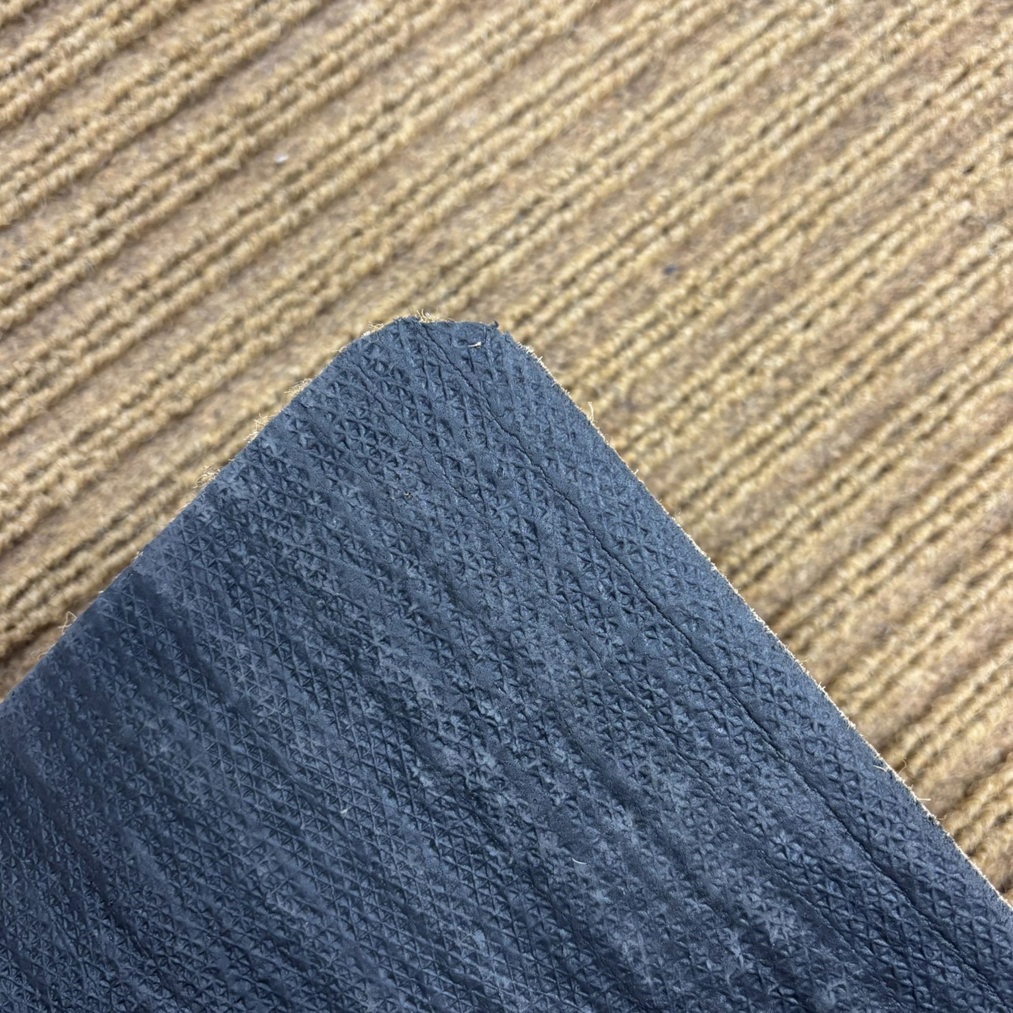 Neutral Stiped Rectangular Door mat, 66cm x 80cm