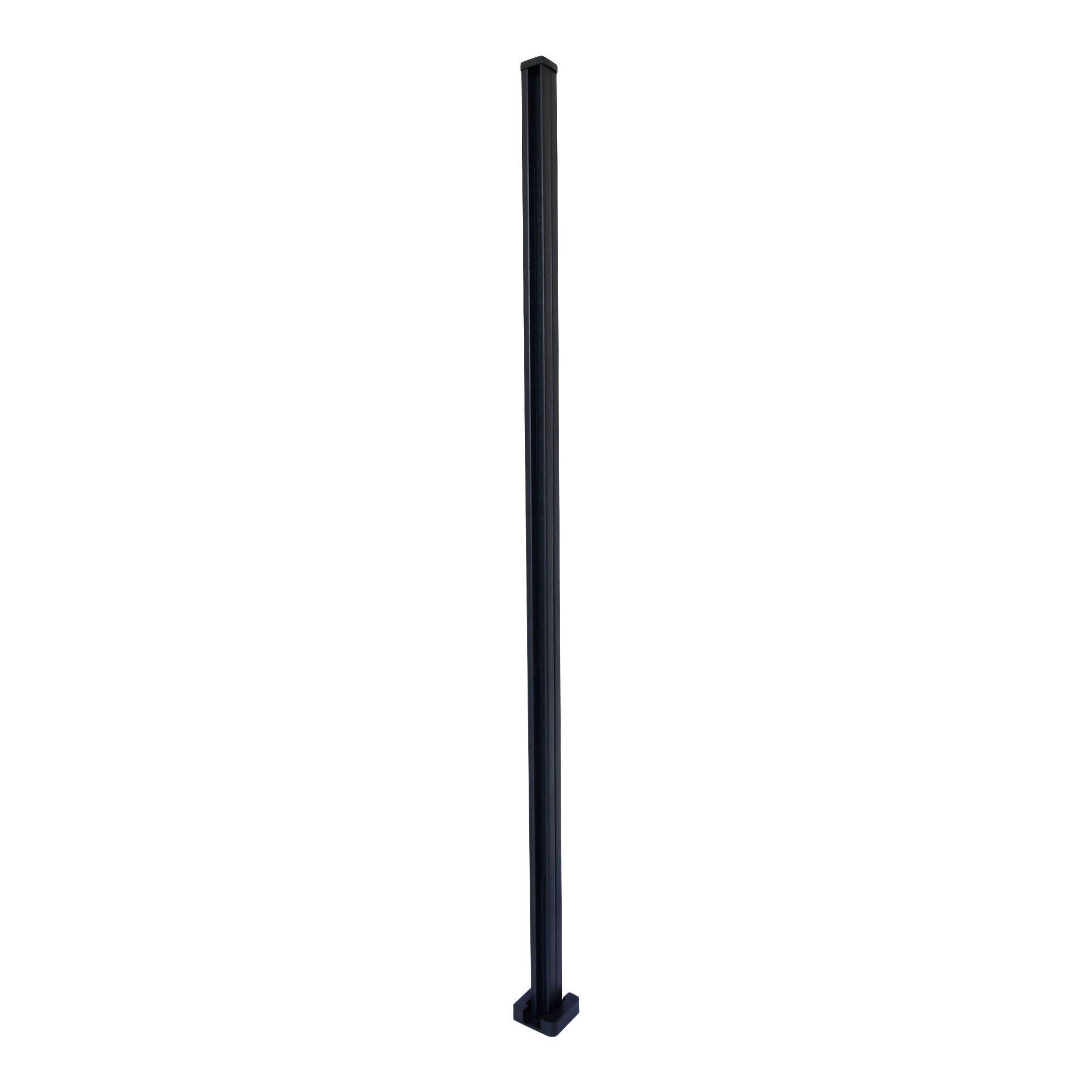 Neva Dark Grey Slotted H-shaped Post (H)1.85m (W)48.1mm