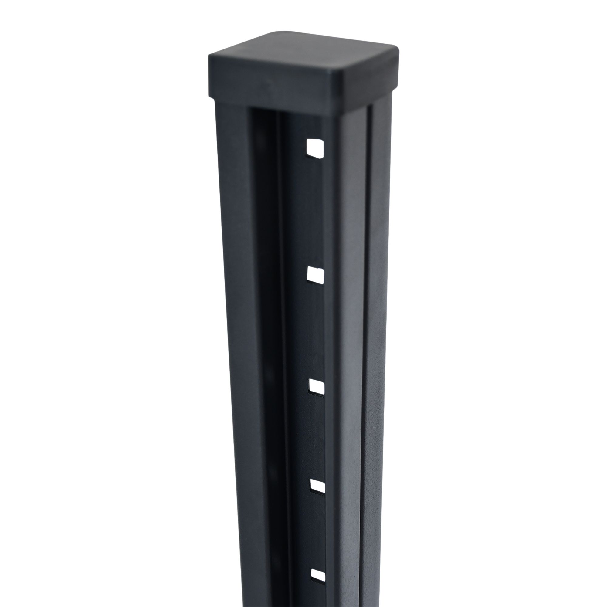 Neva Dark Grey Slotted H-shaped Post (H)1.85m (W)48.1mm