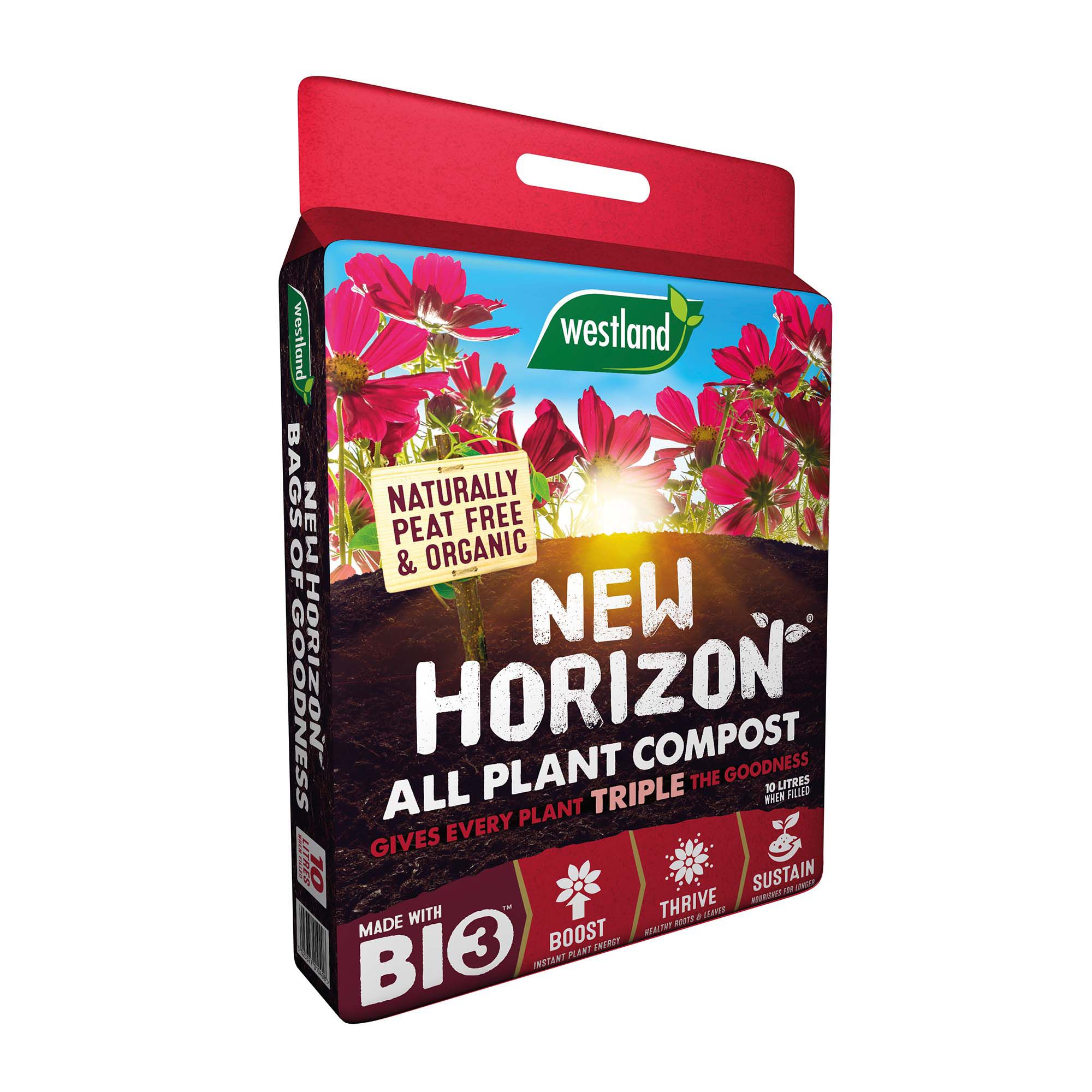 New Horizon All Plant Peat-free Multi-purpose Compost 10L | DIY at B&Q