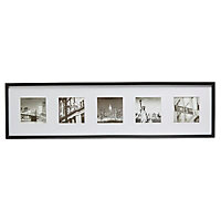 New York Black & white Framed print (H)320mm (W)1220mm
