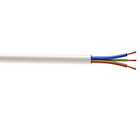 Nexans 3093Y White 3 core Fire cable, 2.5mm² x 25m