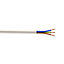 Nexans 3093Y White 3 core Multi-core cable 0.75mm² x 5m