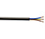 Nexans 3183P Black 3 core Multi-core cable 1.5mm² x 10m