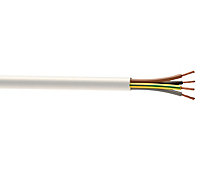 Nexans 3184Y White 4 core Multi-core cable 1mm² x 5m