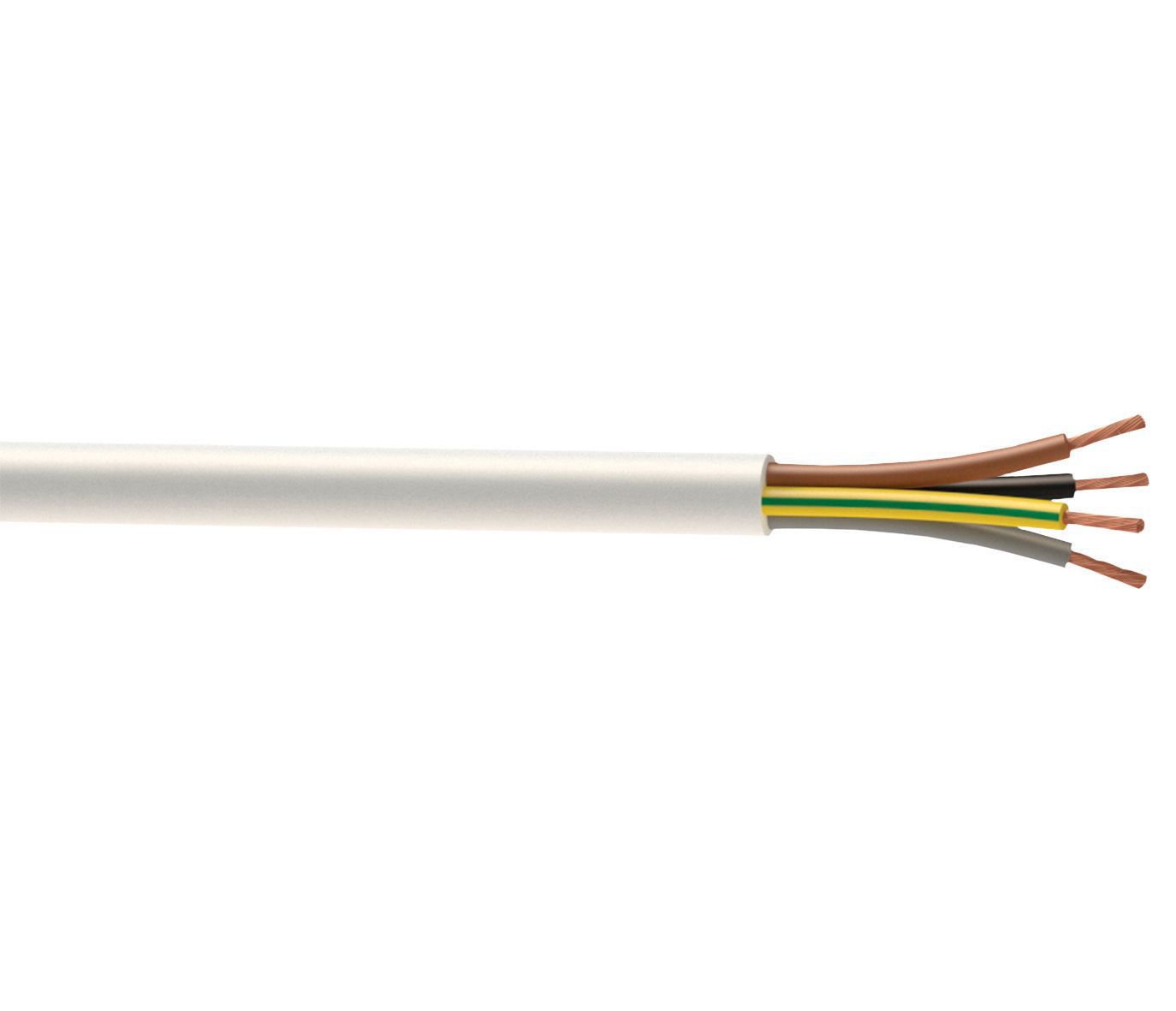 Nexans 3184Y White Cable 1mm² x 25m